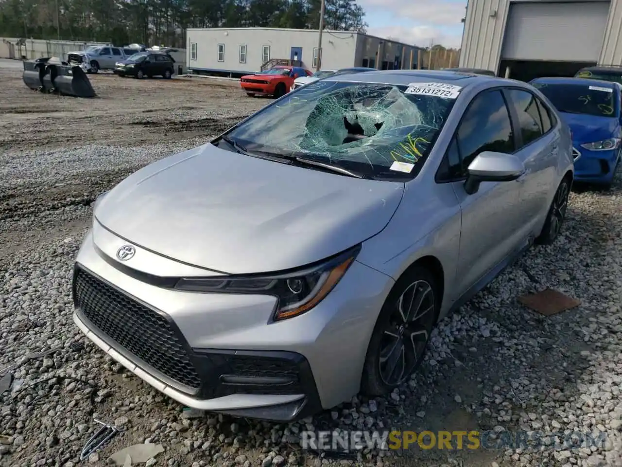 2 Photograph of a damaged car JTDP4MCE9MJ056049 TOYOTA COROLLA 2021