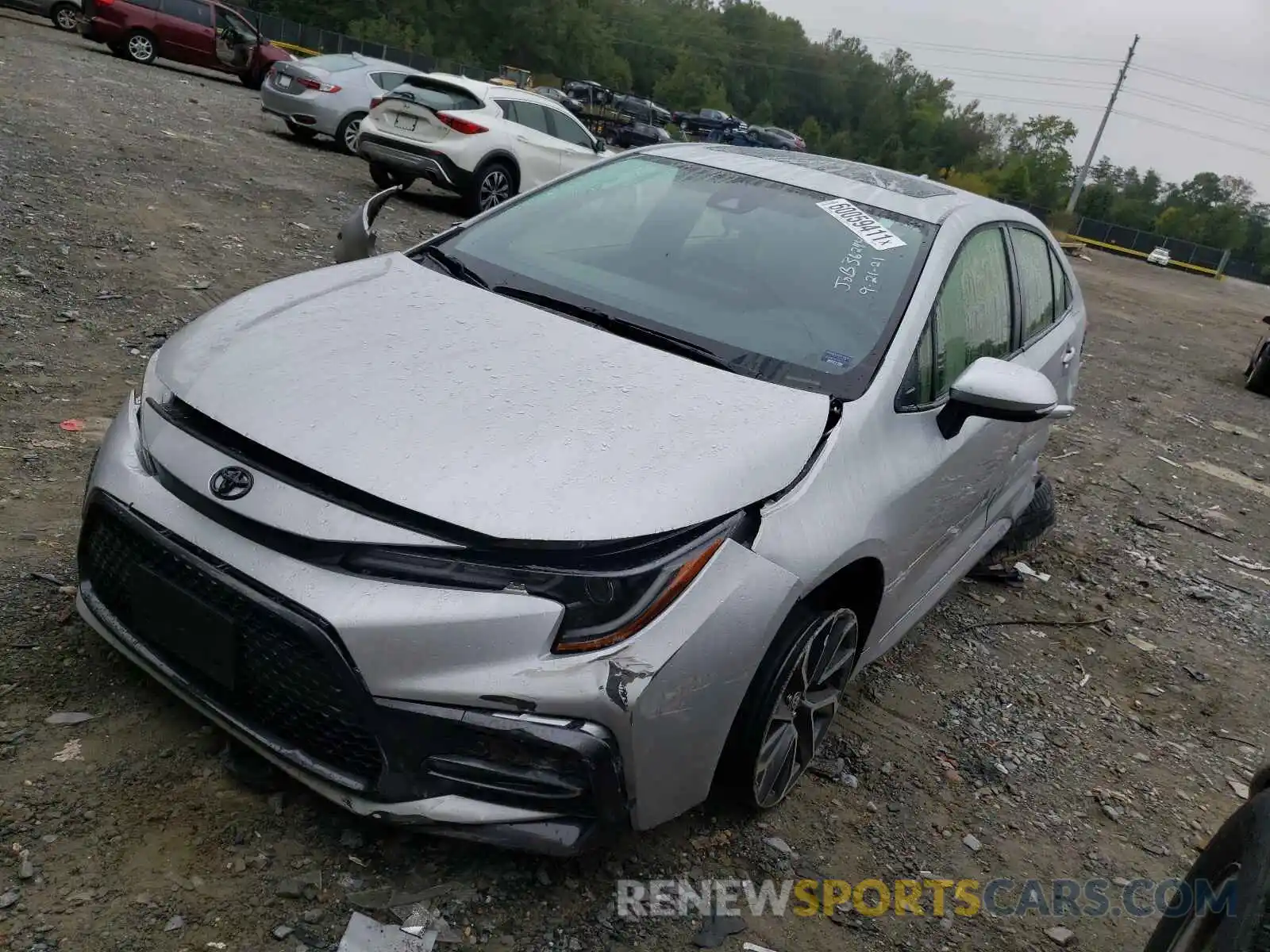 2 Photograph of a damaged car JTDP4MCE9MJ057461 TOYOTA COROLLA 2021