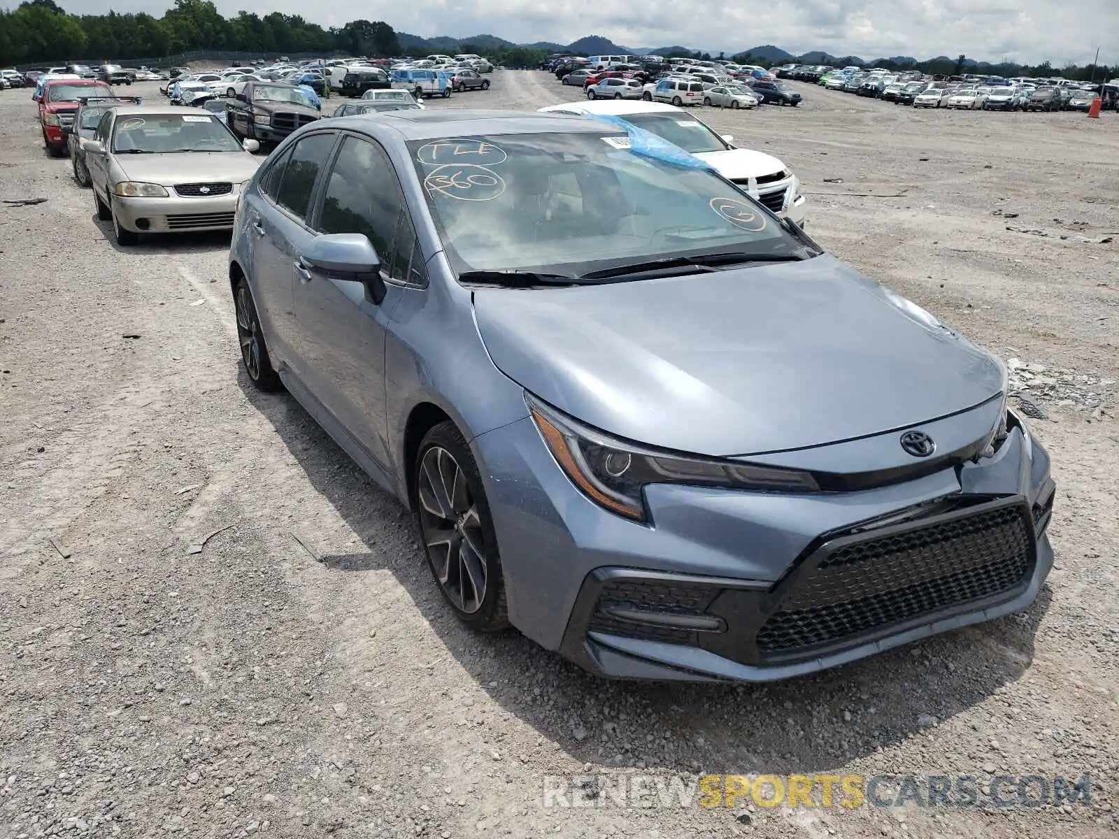 1 Photograph of a damaged car JTDP4MCE9MJ063633 TOYOTA COROLLA 2021