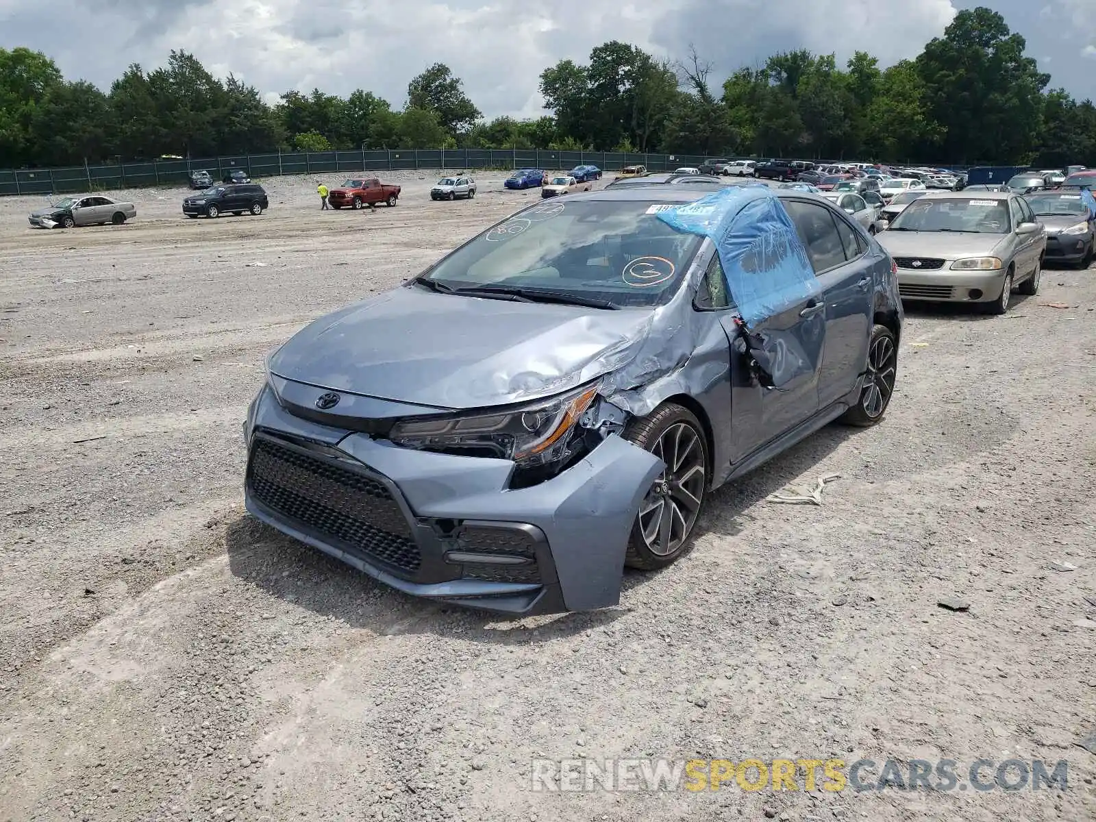 2 Photograph of a damaged car JTDP4MCE9MJ063633 TOYOTA COROLLA 2021