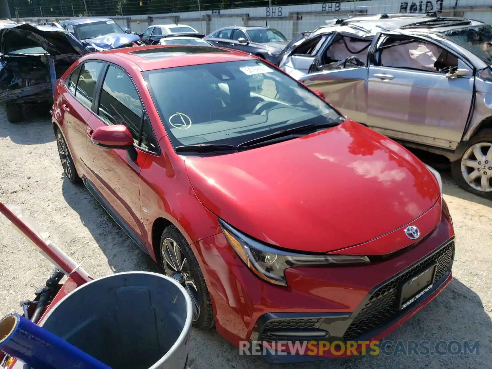 1 Photograph of a damaged car JTDP4MCEXMJ053936 TOYOTA COROLLA 2021