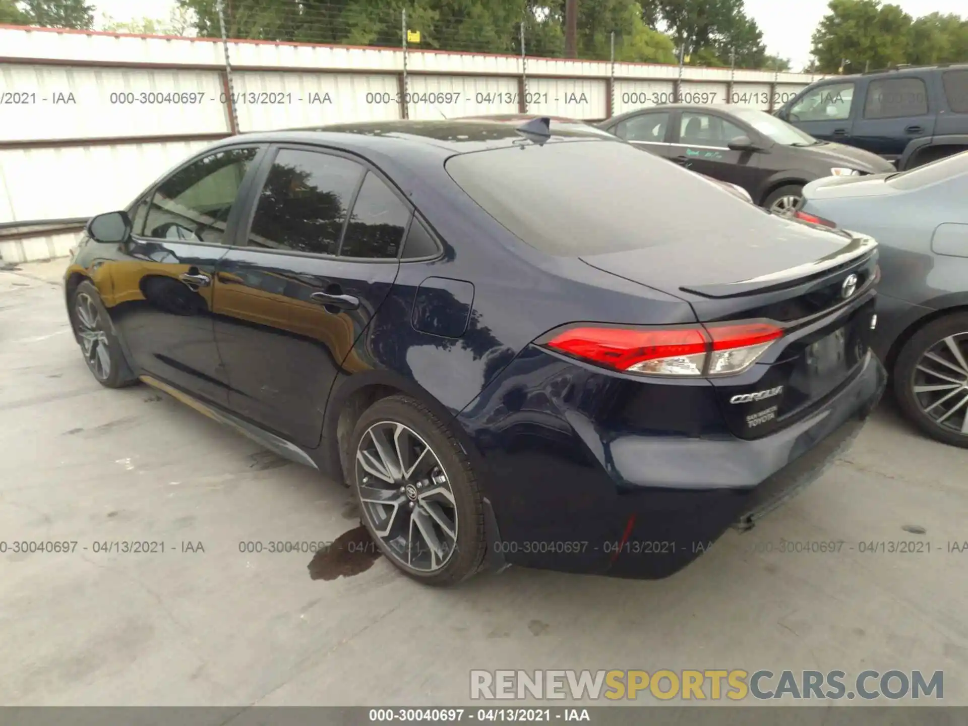 3 Photograph of a damaged car JTDP4MCEXMJ056531 TOYOTA COROLLA 2021