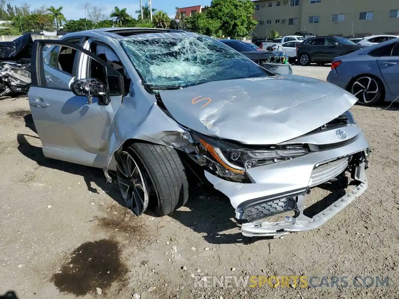 1 Photograph of a damaged car JTDP4MCEXMJ060885 TOYOTA COROLLA 2021