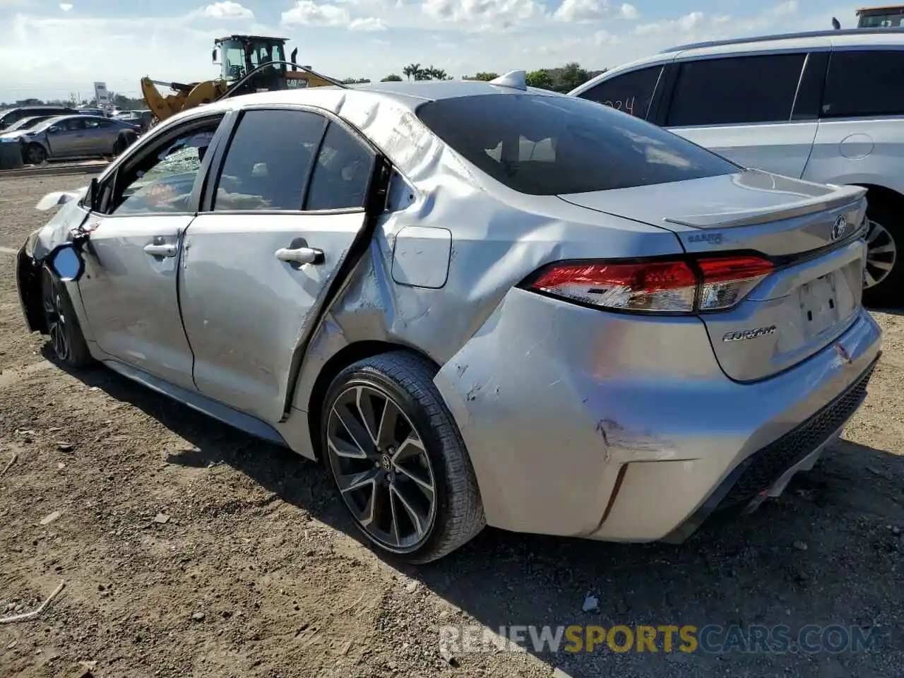 3 Photograph of a damaged car JTDP4MCEXMJ060885 TOYOTA COROLLA 2021