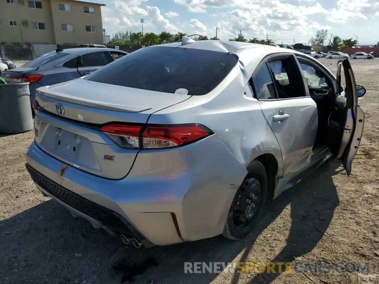 4 Photograph of a damaged car JTDP4MCEXMJ060885 TOYOTA COROLLA 2021