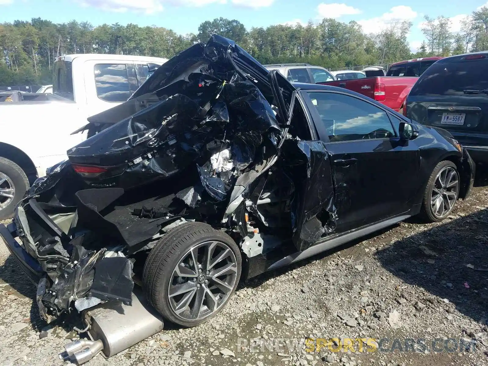 4 Фотография поврежденного автомобиля JTDS4MCE0MJ054300 TOYOTA COROLLA 2021