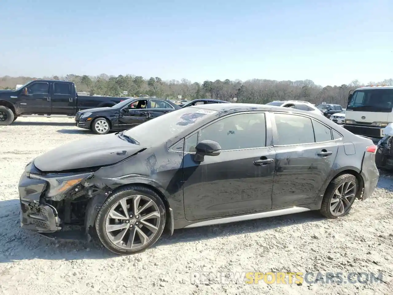 1 Photograph of a damaged car JTDS4MCE0MJ055057 TOYOTA COROLLA 2021