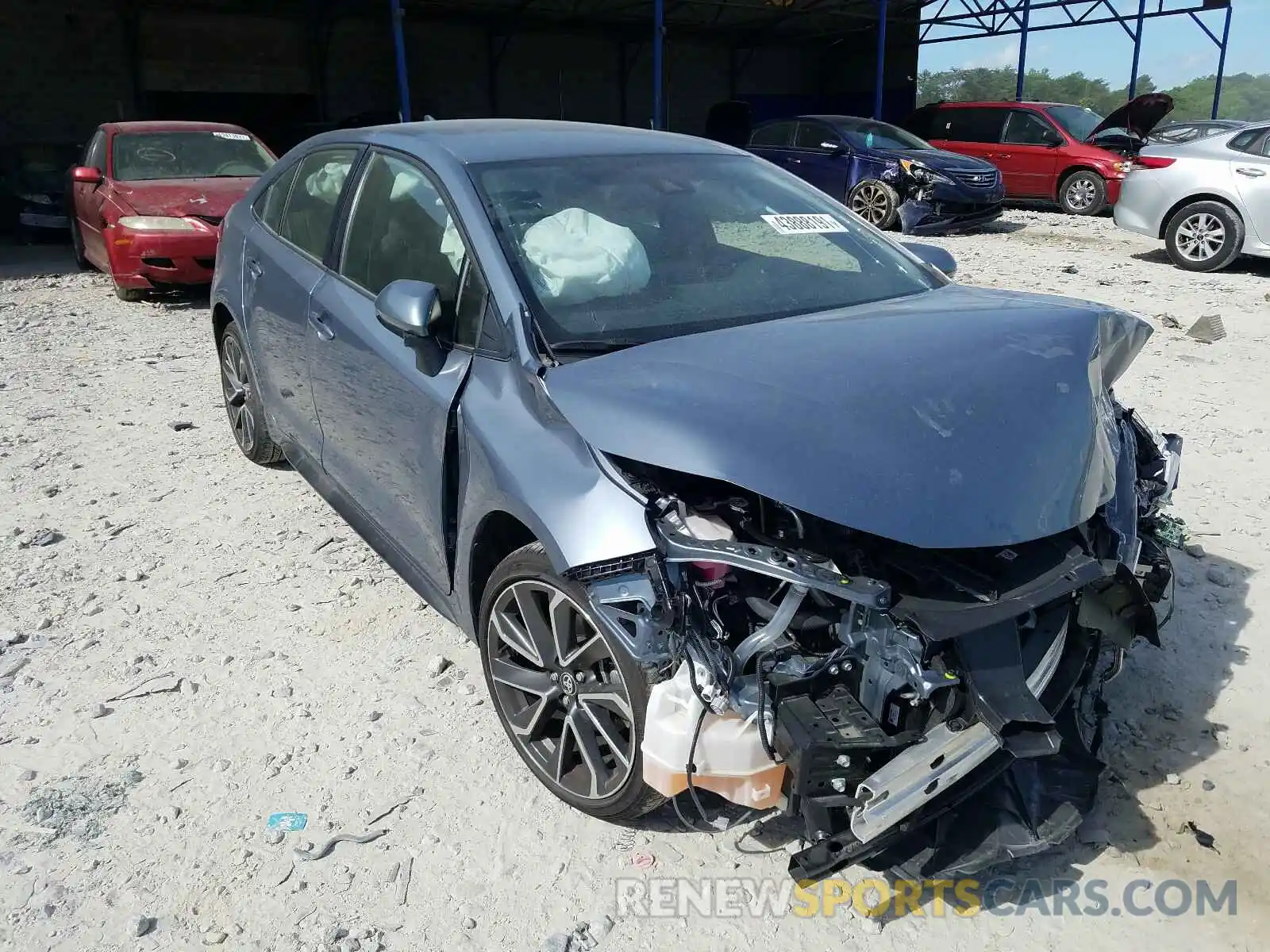 1 Photograph of a damaged car JTDS4MCE0MJ057424 TOYOTA COROLLA 2021