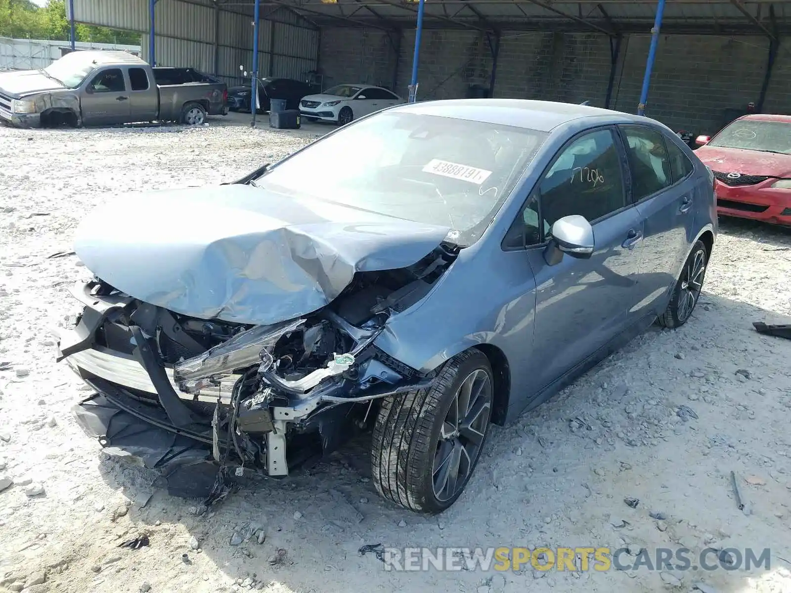 2 Photograph of a damaged car JTDS4MCE0MJ057424 TOYOTA COROLLA 2021