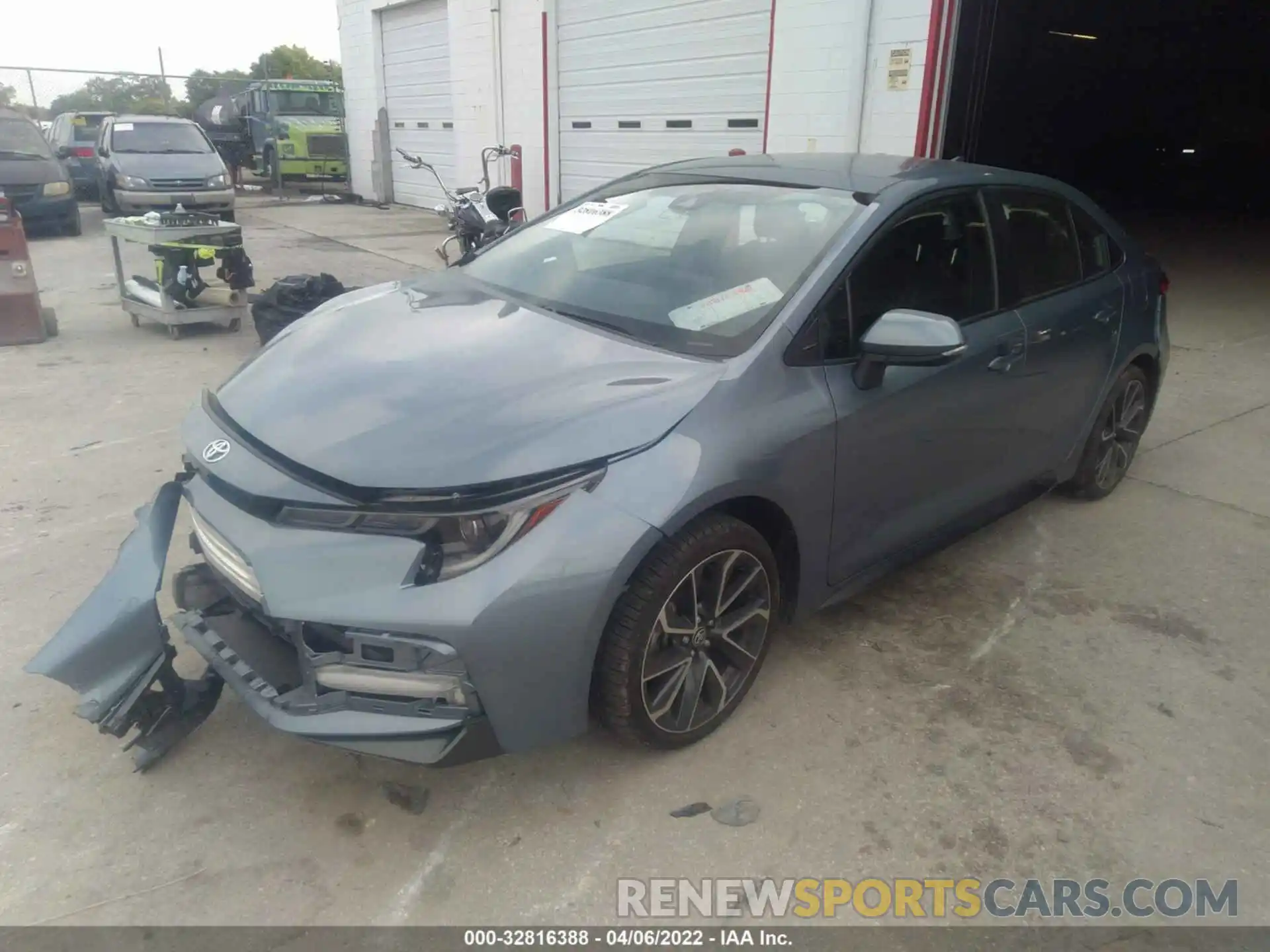 2 Photograph of a damaged car JTDS4MCE0MJ057861 TOYOTA COROLLA 2021