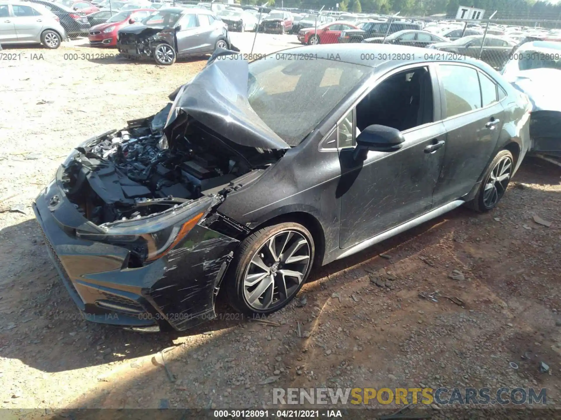 2 Photograph of a damaged car JTDS4MCE0MJ059335 TOYOTA COROLLA 2021