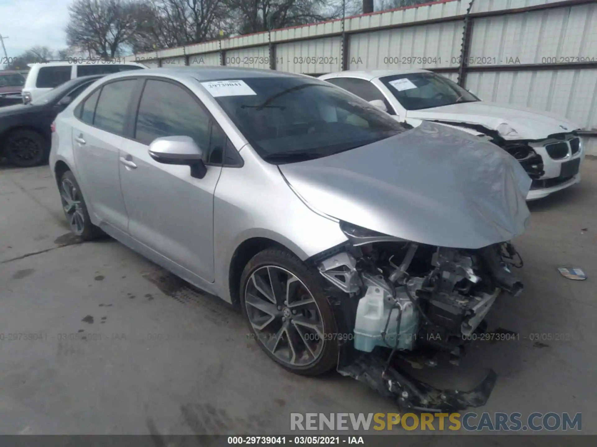 1 Photograph of a damaged car JTDS4MCE0MJ059996 TOYOTA COROLLA 2021