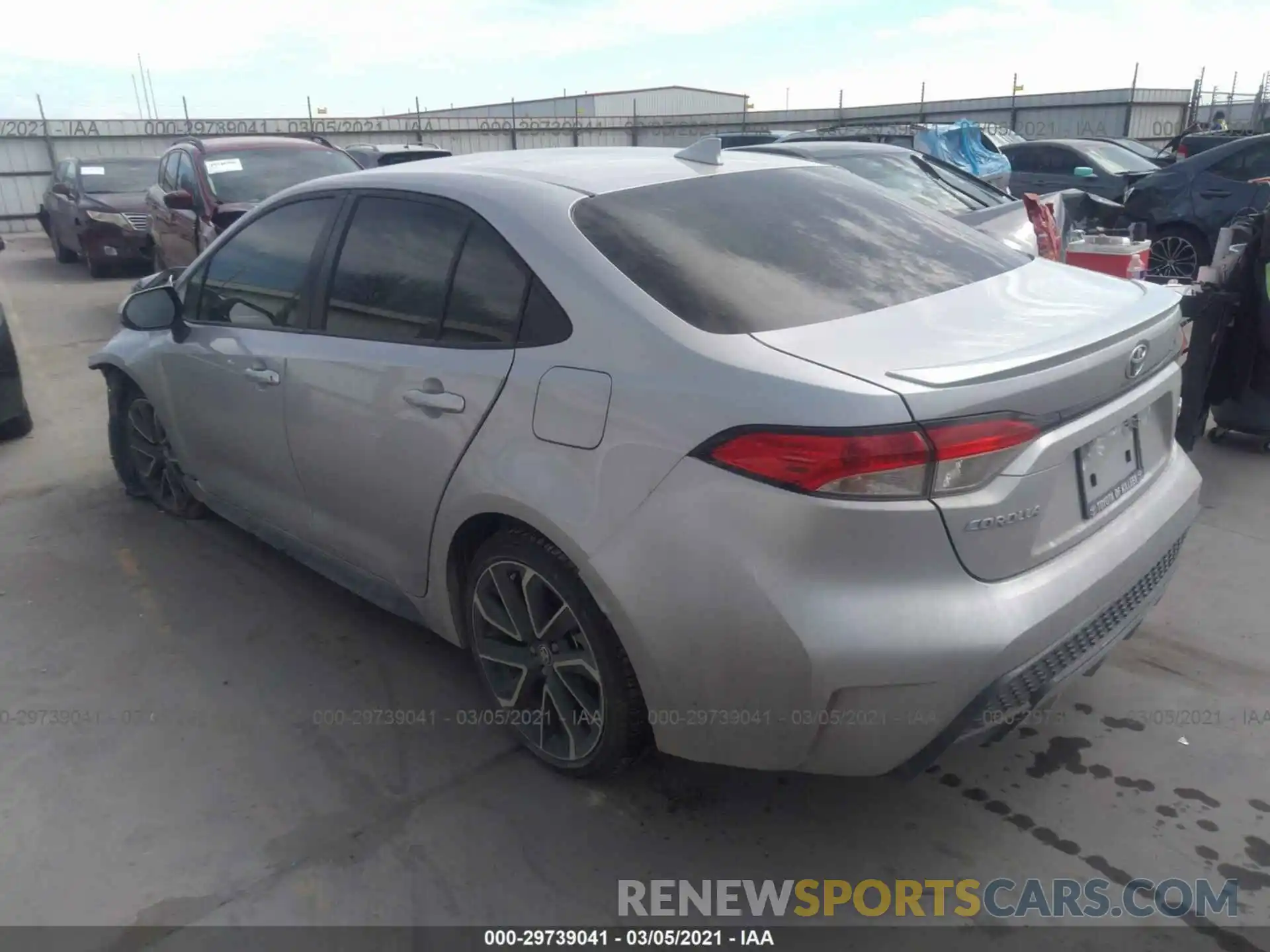 3 Photograph of a damaged car JTDS4MCE0MJ059996 TOYOTA COROLLA 2021