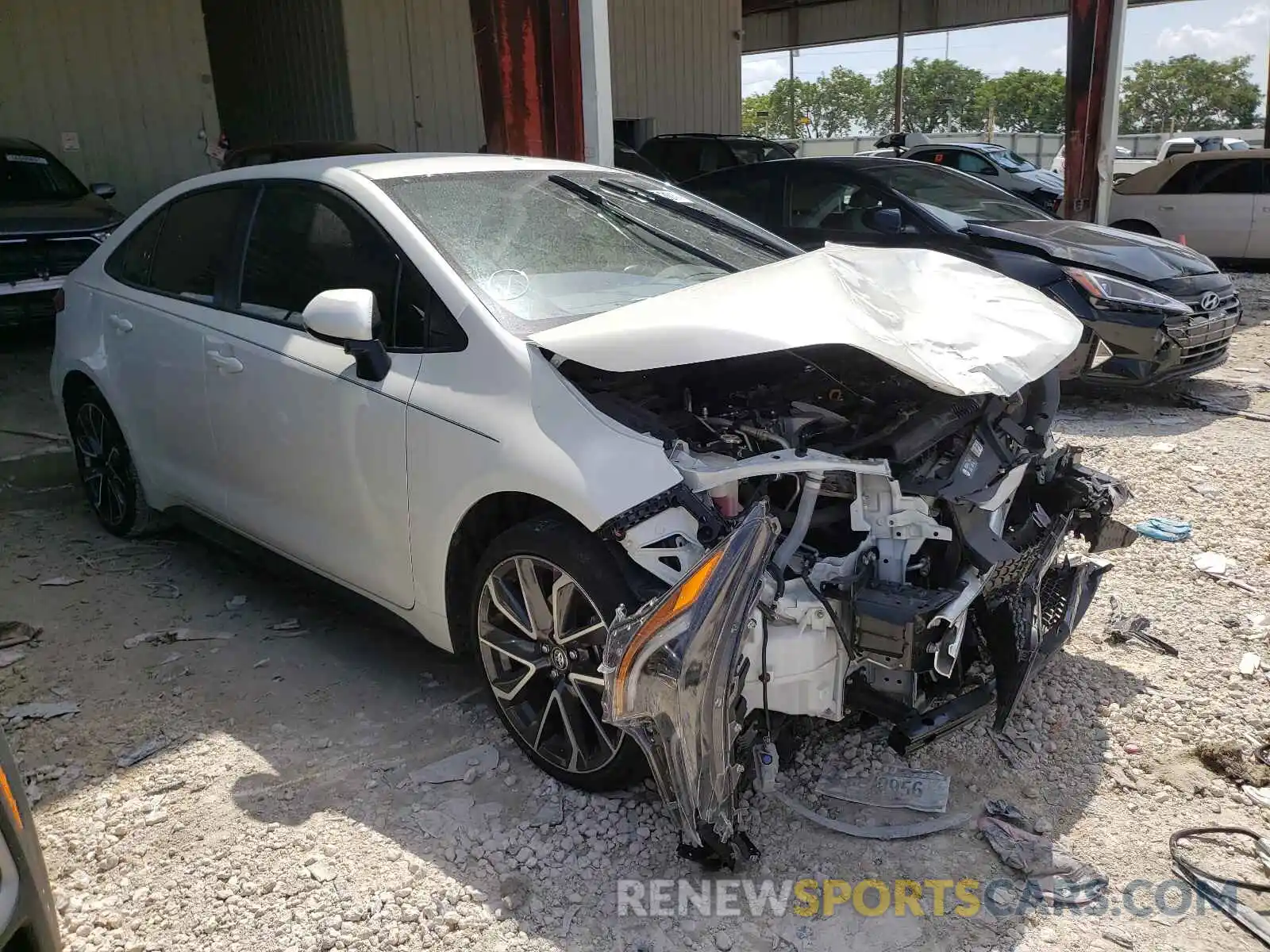 1 Photograph of a damaged car JTDS4MCE0MJ060064 TOYOTA COROLLA 2021