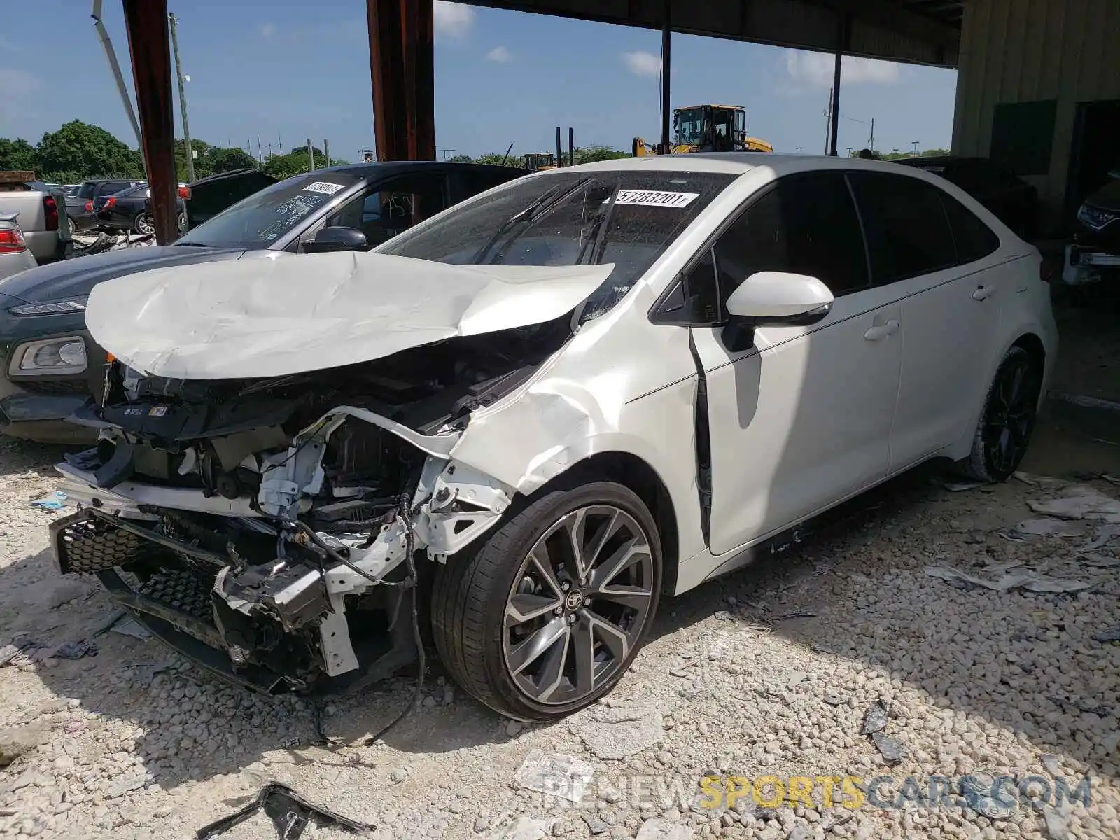 2 Photograph of a damaged car JTDS4MCE0MJ060064 TOYOTA COROLLA 2021