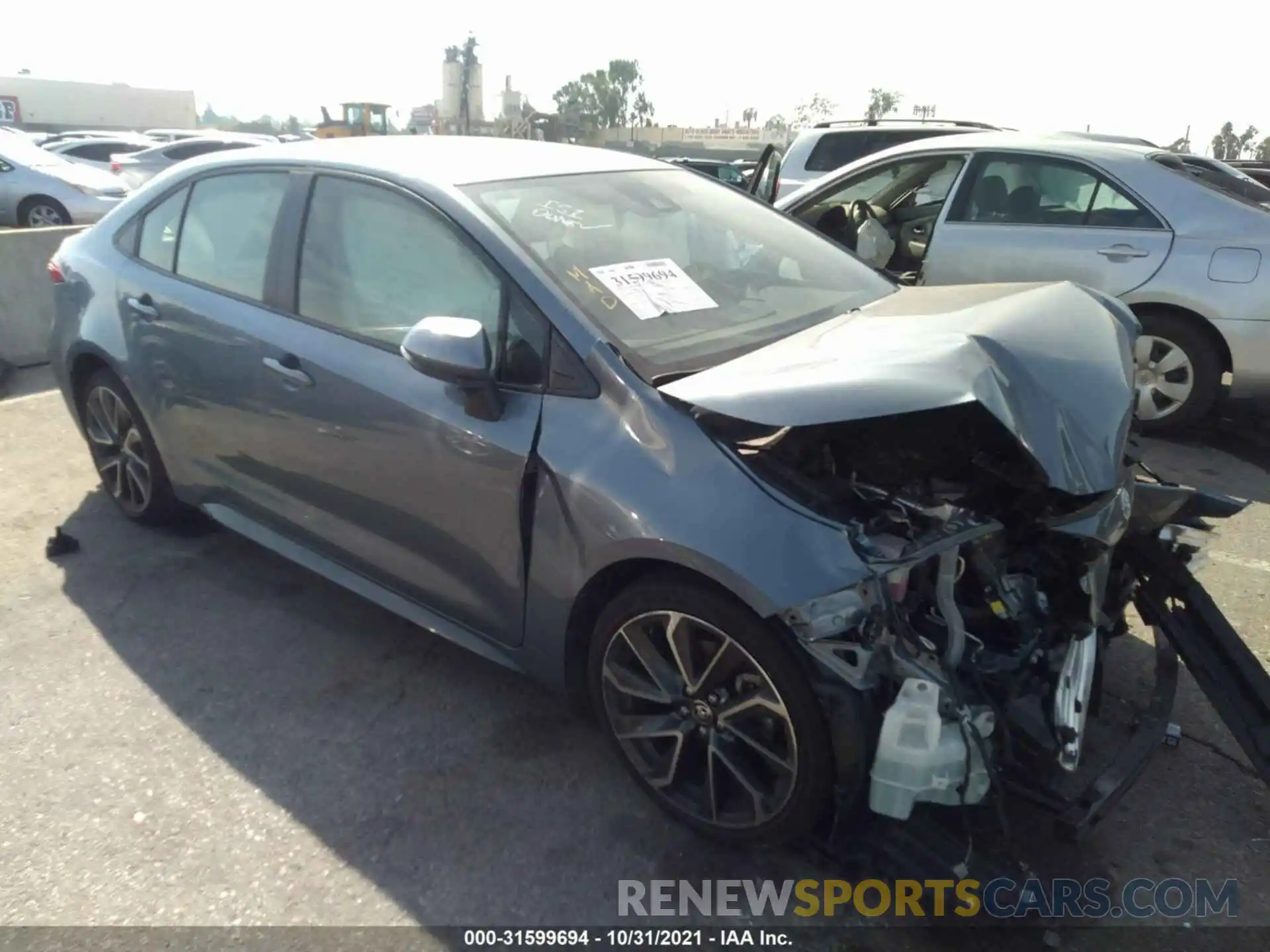 1 Photograph of a damaged car JTDS4MCE0MJ060145 TOYOTA COROLLA 2021