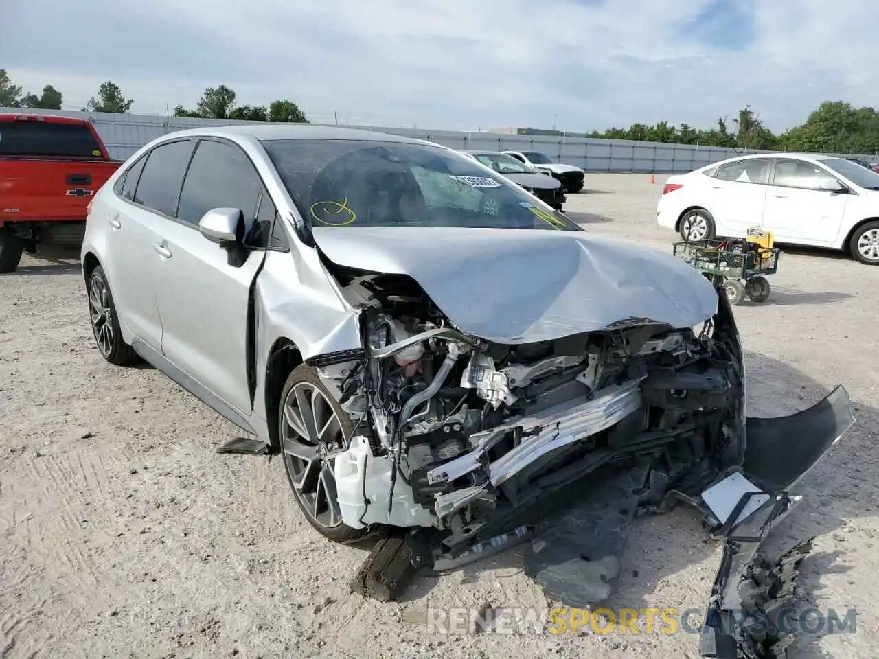 1 Photograph of a damaged car JTDS4MCE0MJ061571 TOYOTA COROLLA 2021