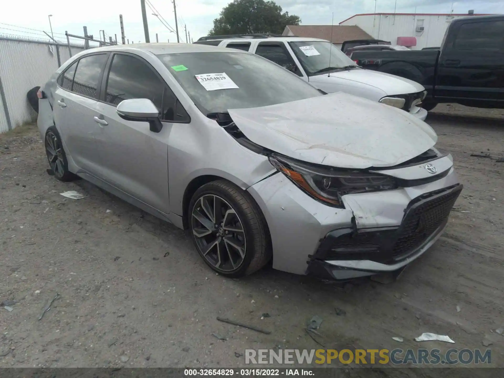 1 Photograph of a damaged car JTDS4MCE0MJ062865 TOYOTA COROLLA 2021