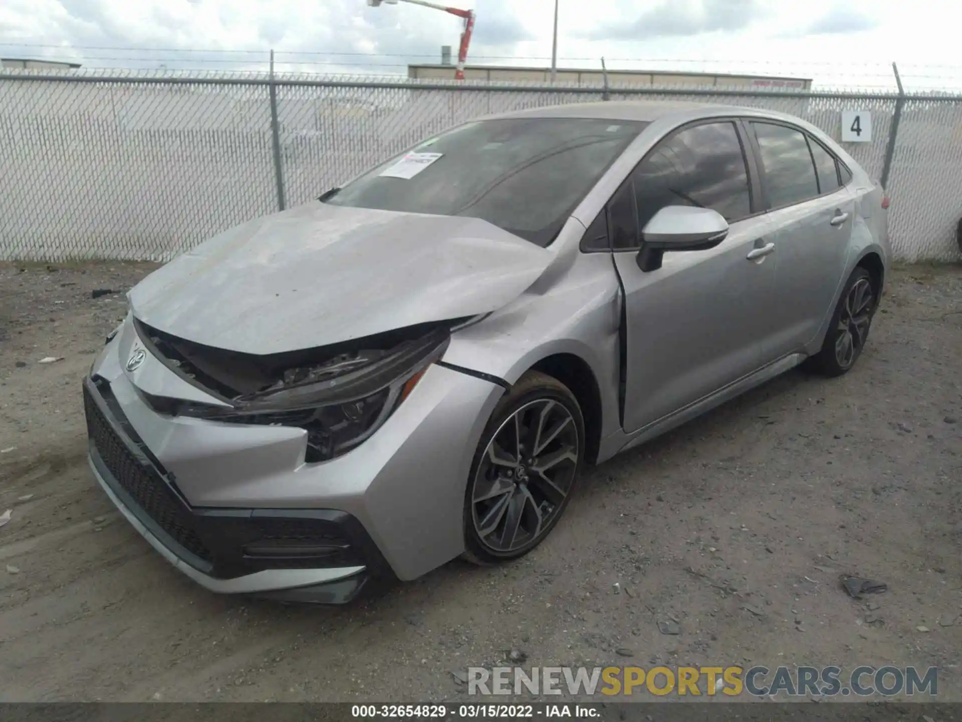 2 Photograph of a damaged car JTDS4MCE0MJ062865 TOYOTA COROLLA 2021