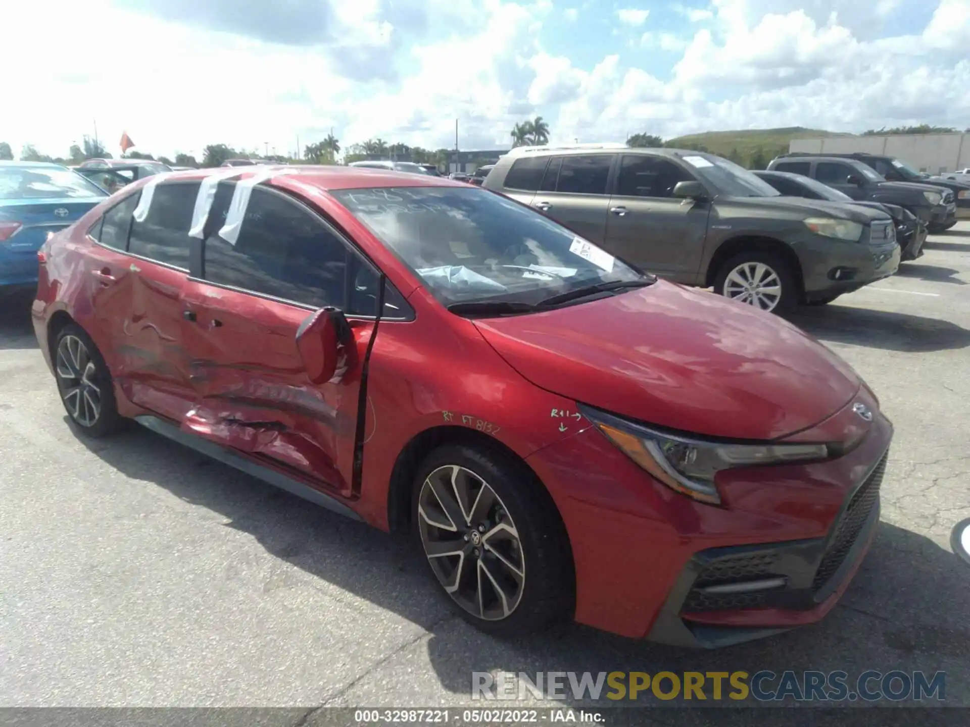 1 Photograph of a damaged car JTDS4MCE0MJ064289 TOYOTA COROLLA 2021