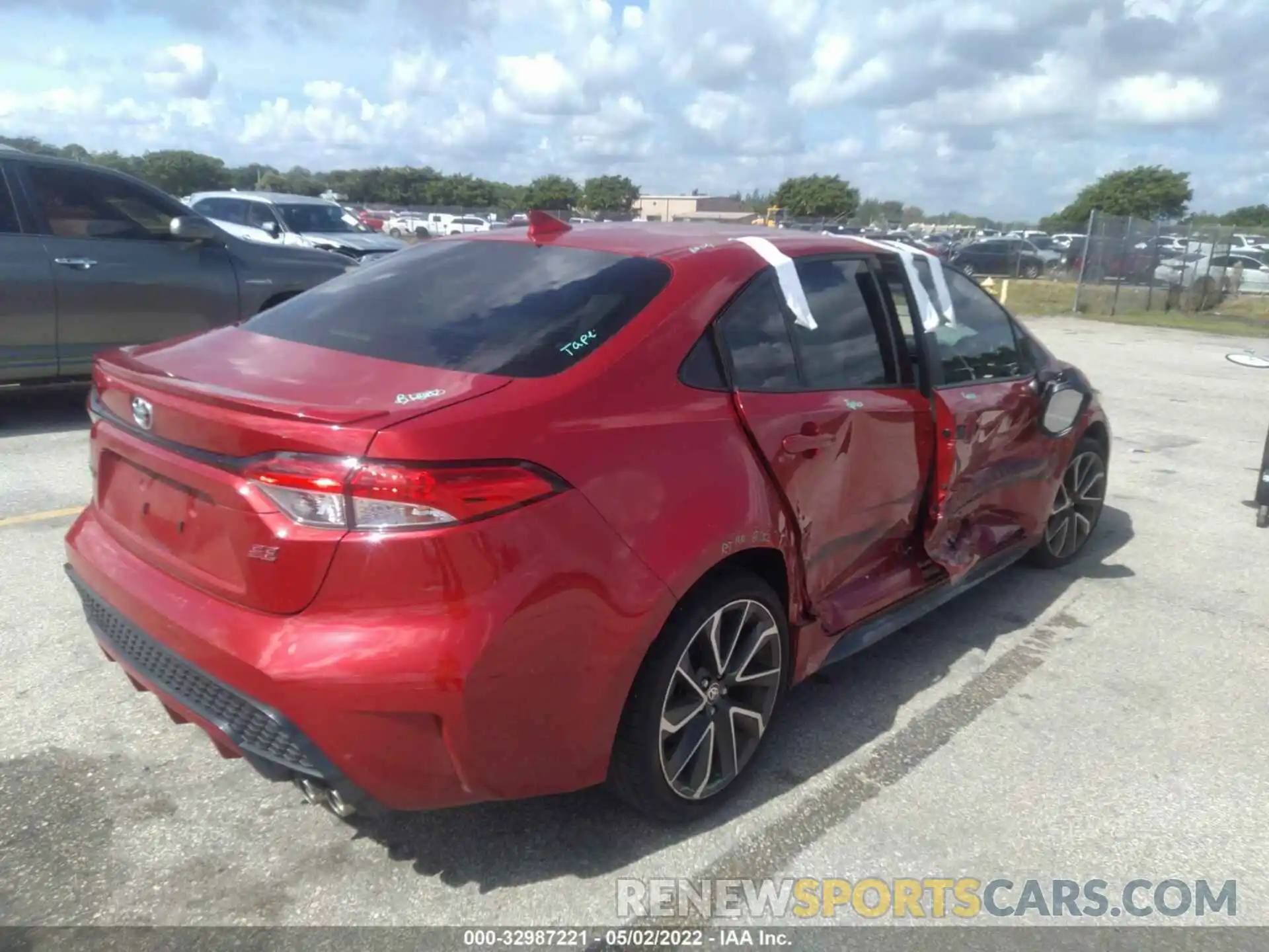 4 Photograph of a damaged car JTDS4MCE0MJ064289 TOYOTA COROLLA 2021