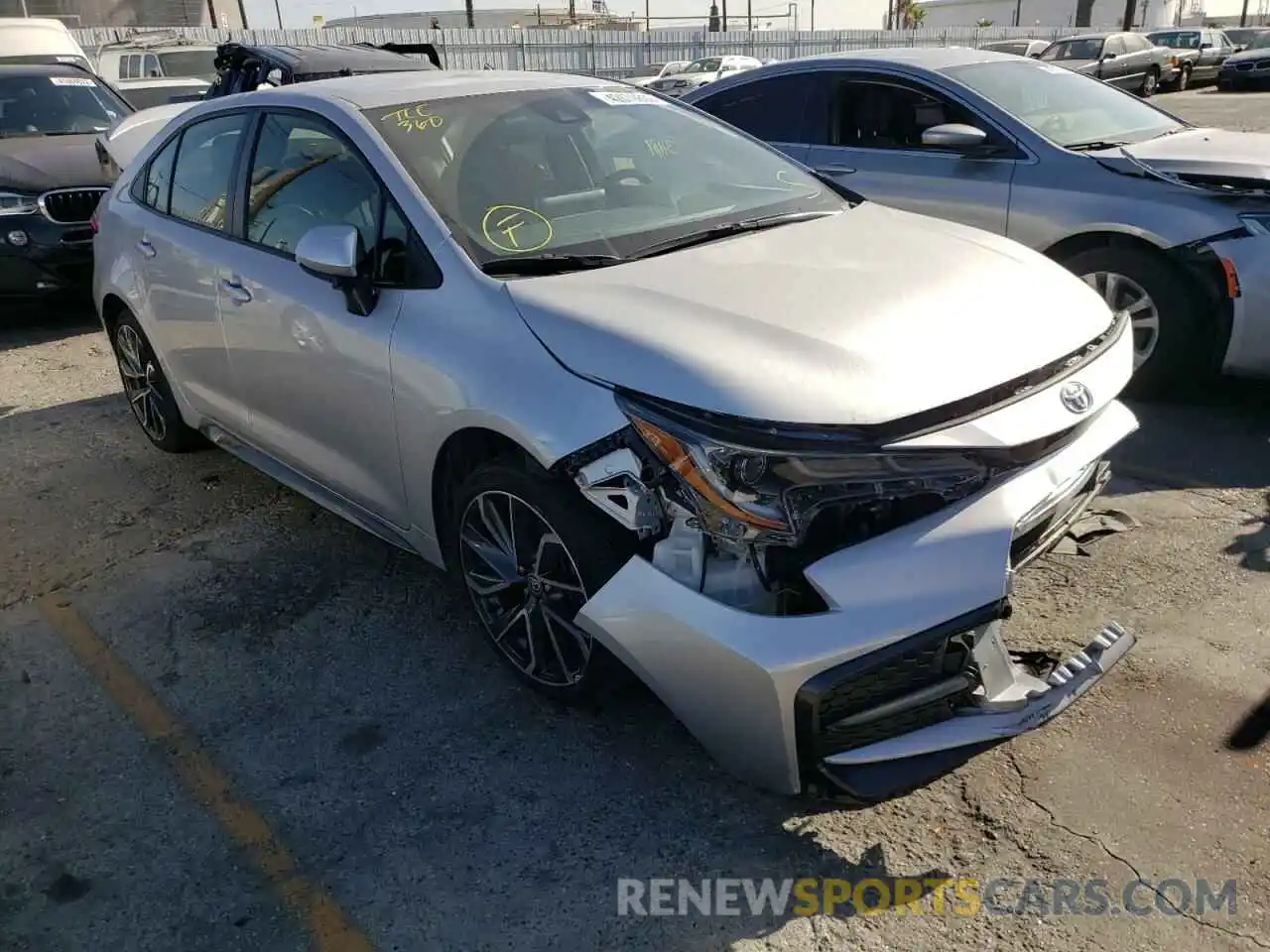 1 Photograph of a damaged car JTDS4MCE0MJ066110 TOYOTA COROLLA 2021