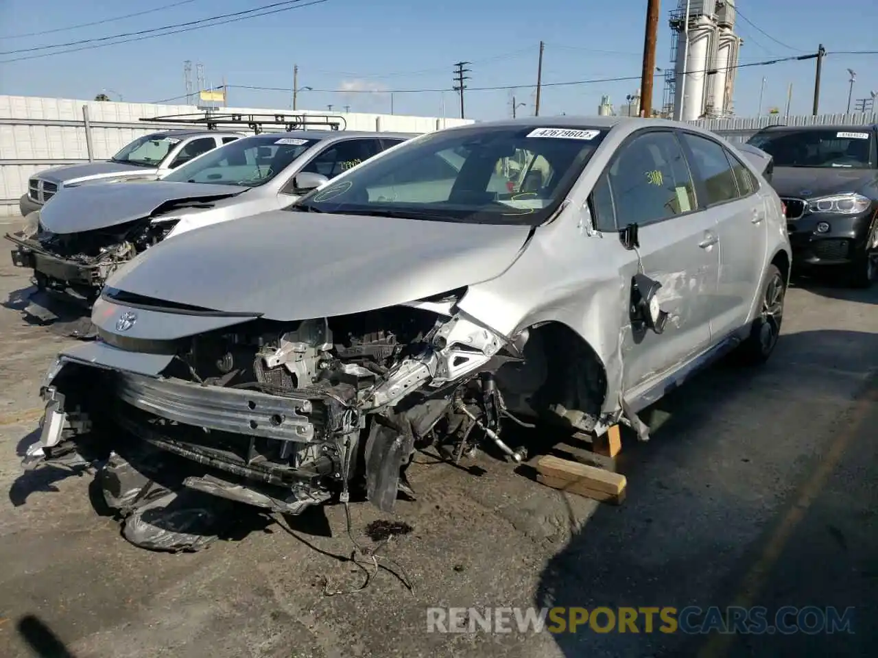 2 Photograph of a damaged car JTDS4MCE0MJ066110 TOYOTA COROLLA 2021