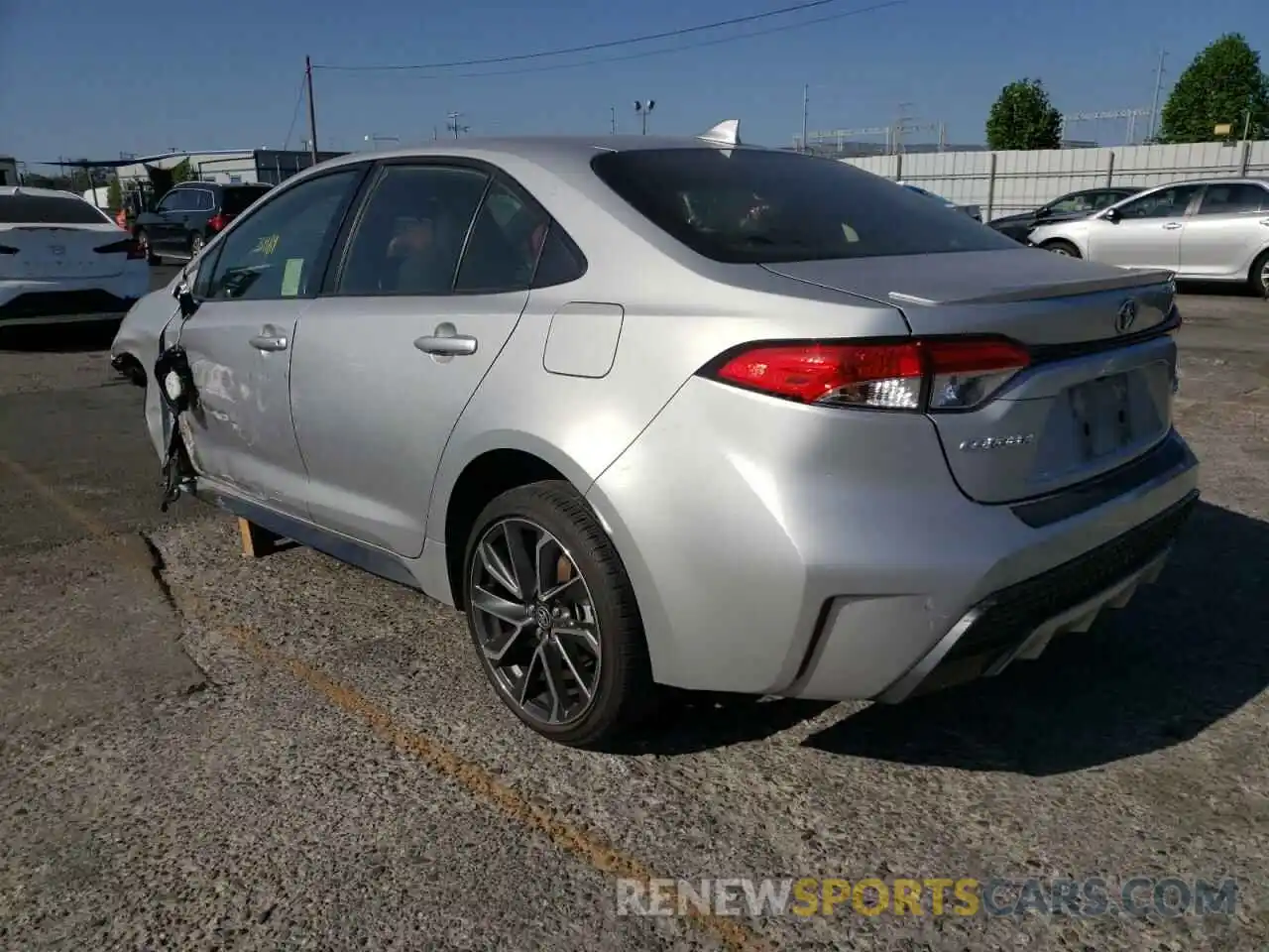 3 Photograph of a damaged car JTDS4MCE0MJ066110 TOYOTA COROLLA 2021