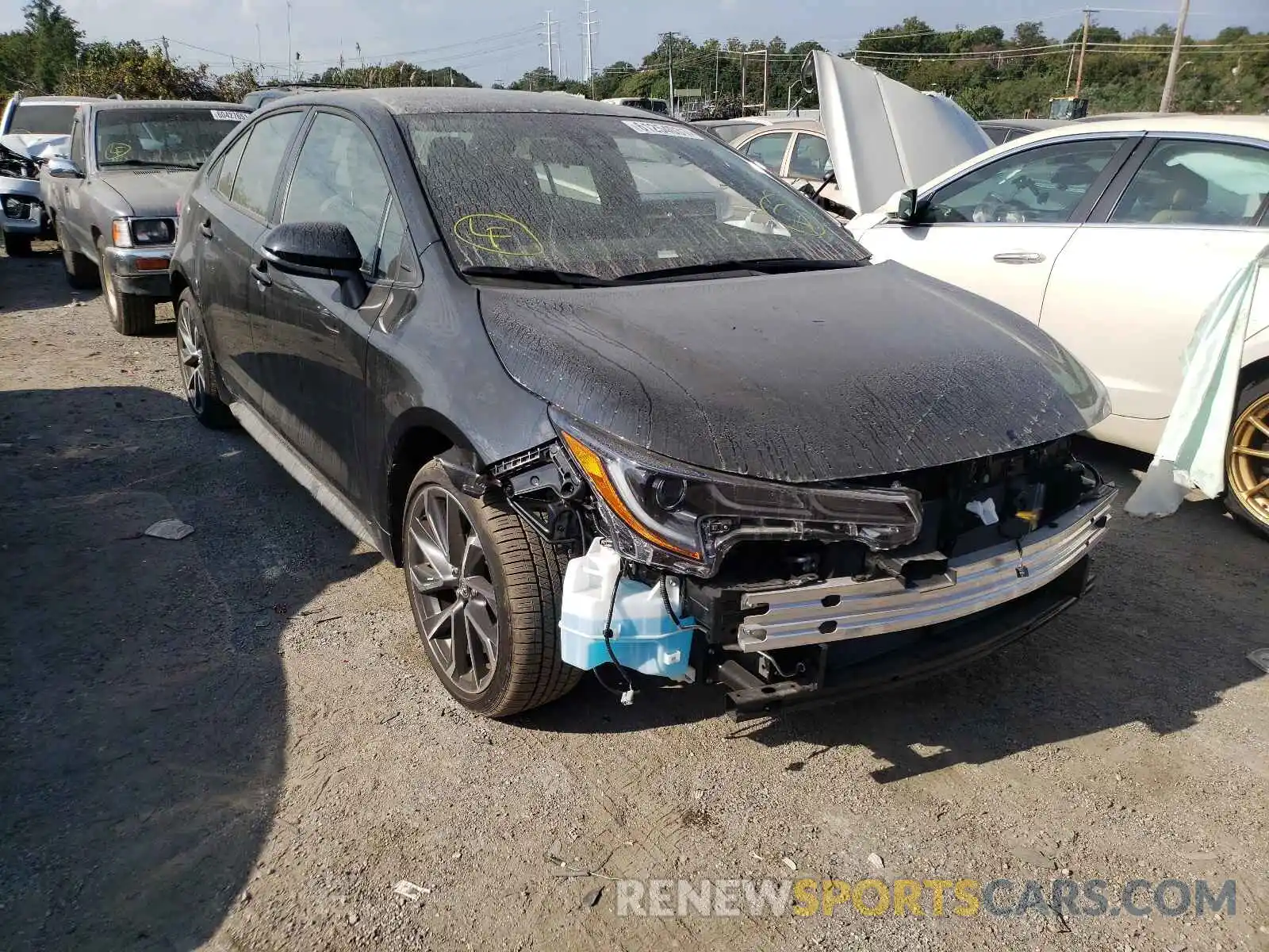 1 Photograph of a damaged car JTDS4MCE0MJ066768 TOYOTA COROLLA 2021