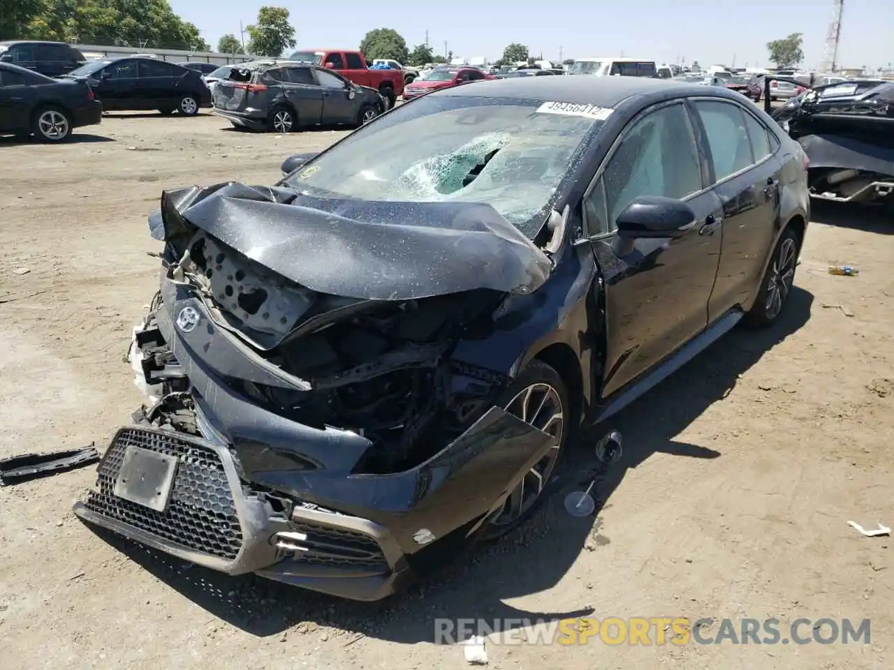 2 Photograph of a damaged car JTDS4MCE0MJ067242 TOYOTA COROLLA 2021