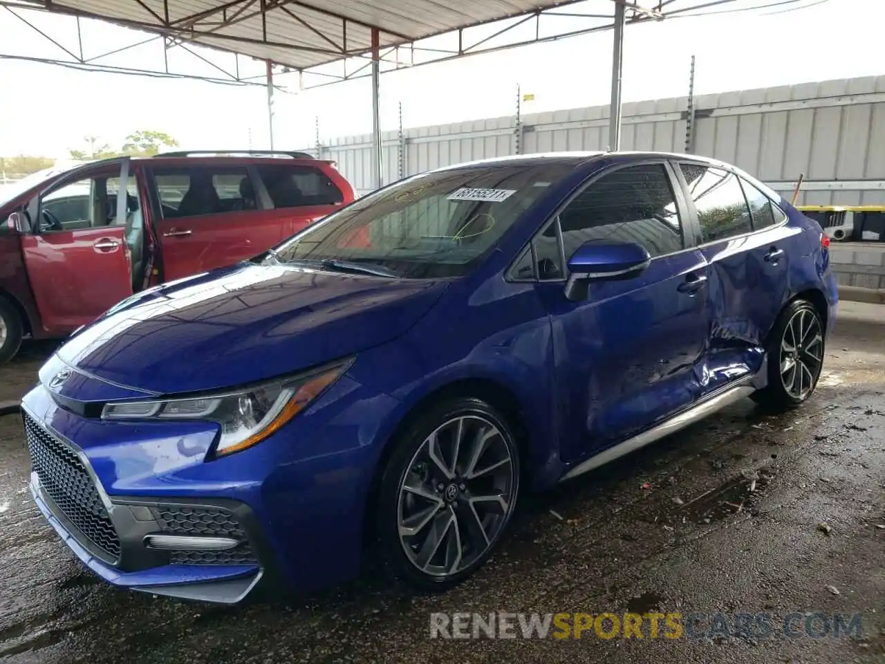 2 Photograph of a damaged car JTDS4MCE0MJ069136 TOYOTA COROLLA 2021