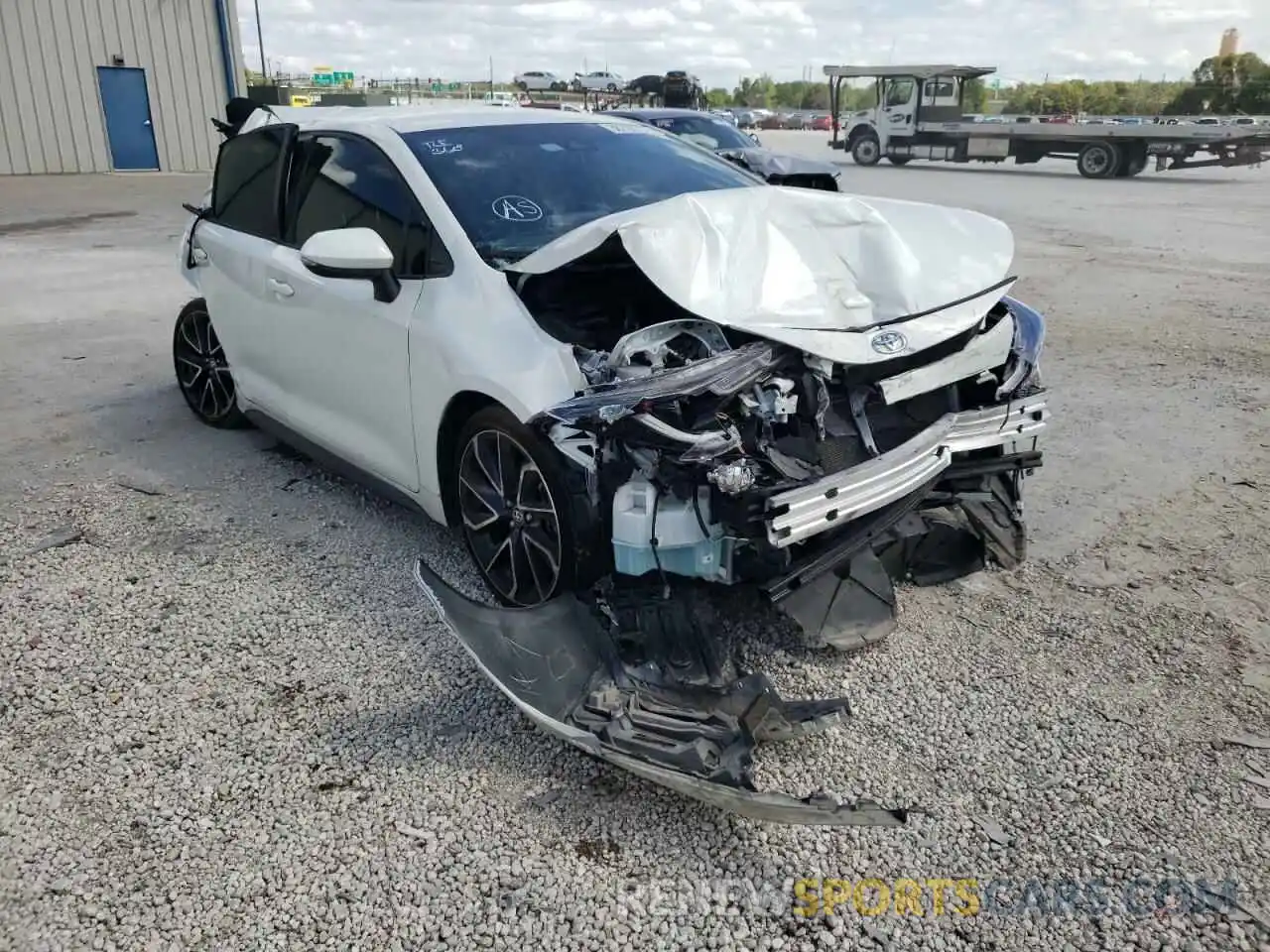 1 Photograph of a damaged car JTDS4MCE0MJ073252 TOYOTA COROLLA 2021