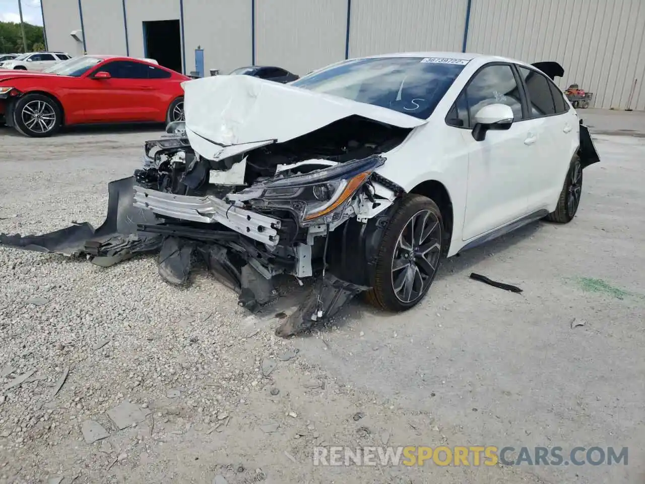 2 Photograph of a damaged car JTDS4MCE0MJ073252 TOYOTA COROLLA 2021