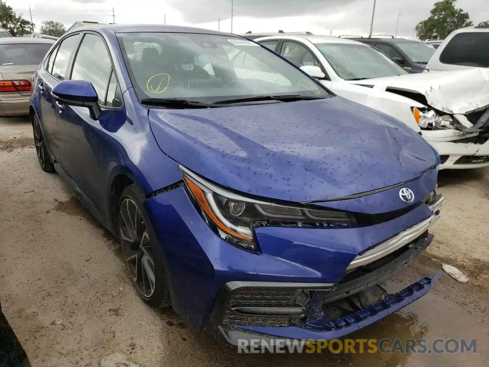 1 Photograph of a damaged car JTDS4MCE0MJ074434 TOYOTA COROLLA 2021