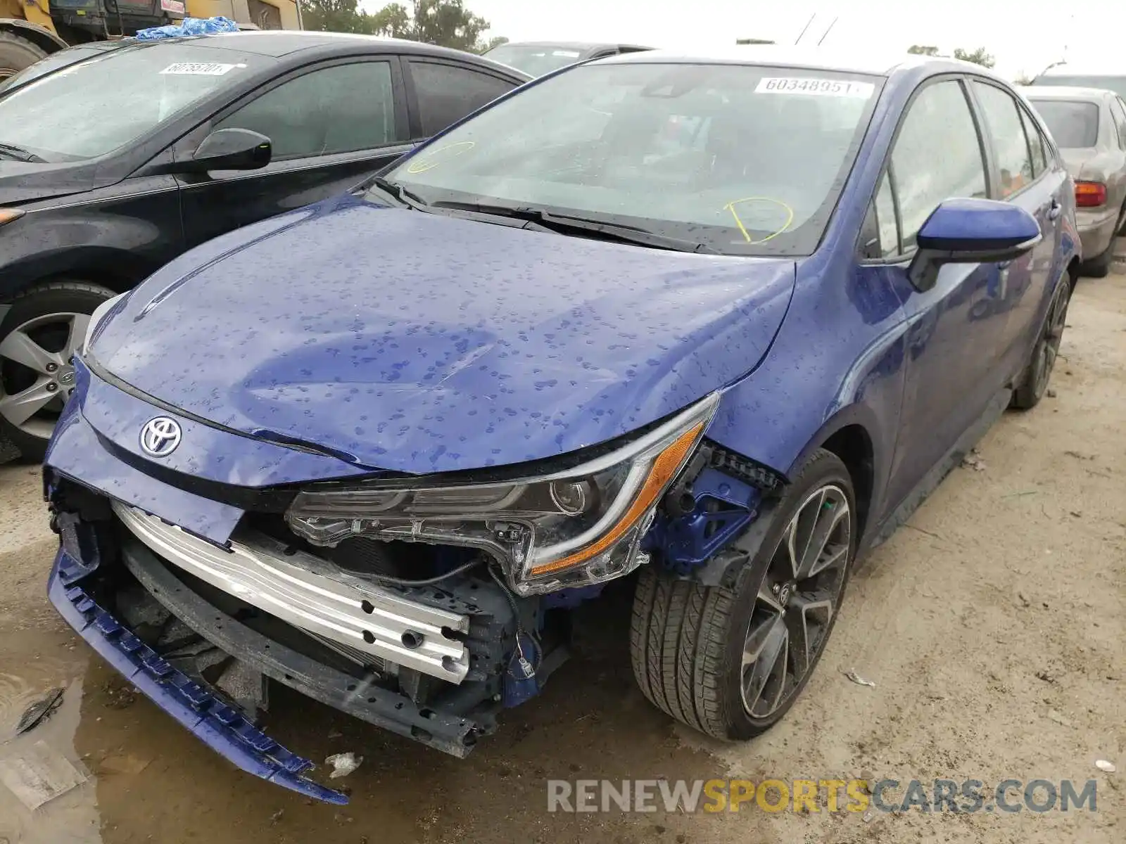 2 Photograph of a damaged car JTDS4MCE0MJ074434 TOYOTA COROLLA 2021