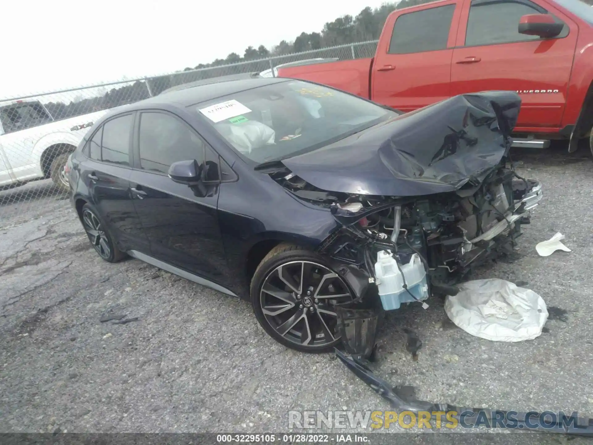 1 Photograph of a damaged car JTDS4MCE0MJ076149 TOYOTA COROLLA 2021