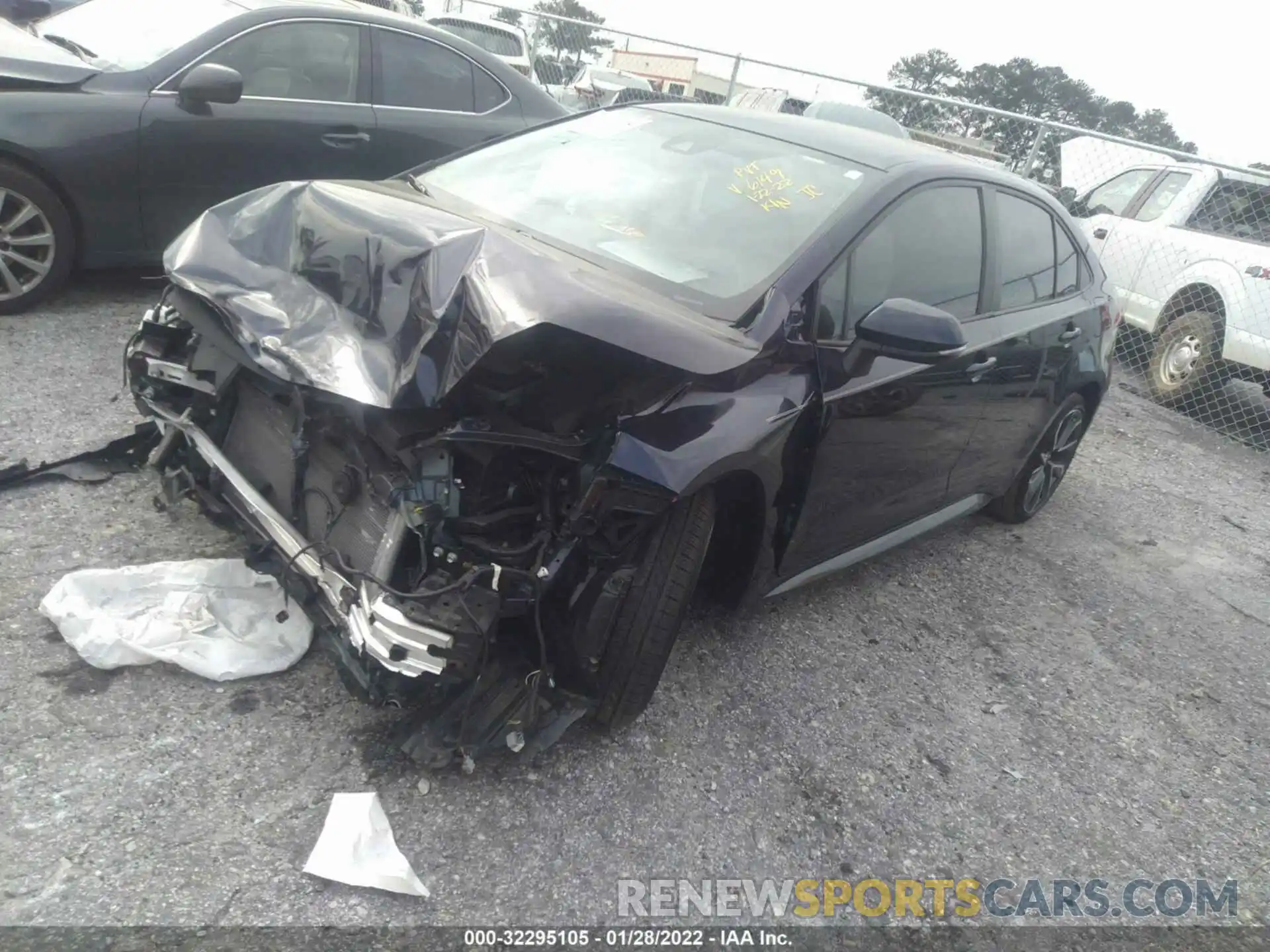 2 Photograph of a damaged car JTDS4MCE0MJ076149 TOYOTA COROLLA 2021