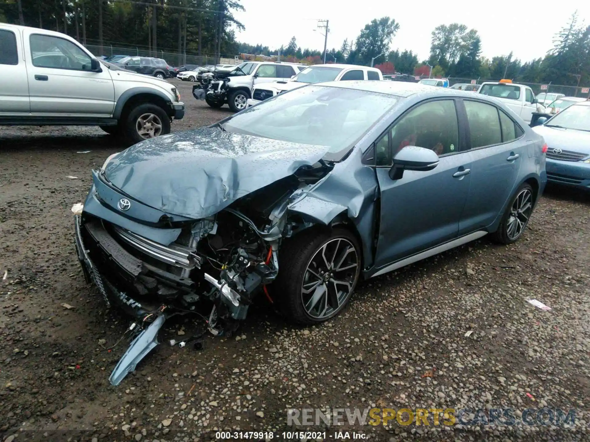 2 Photograph of a damaged car JTDS4MCE0MJ077446 TOYOTA COROLLA 2021