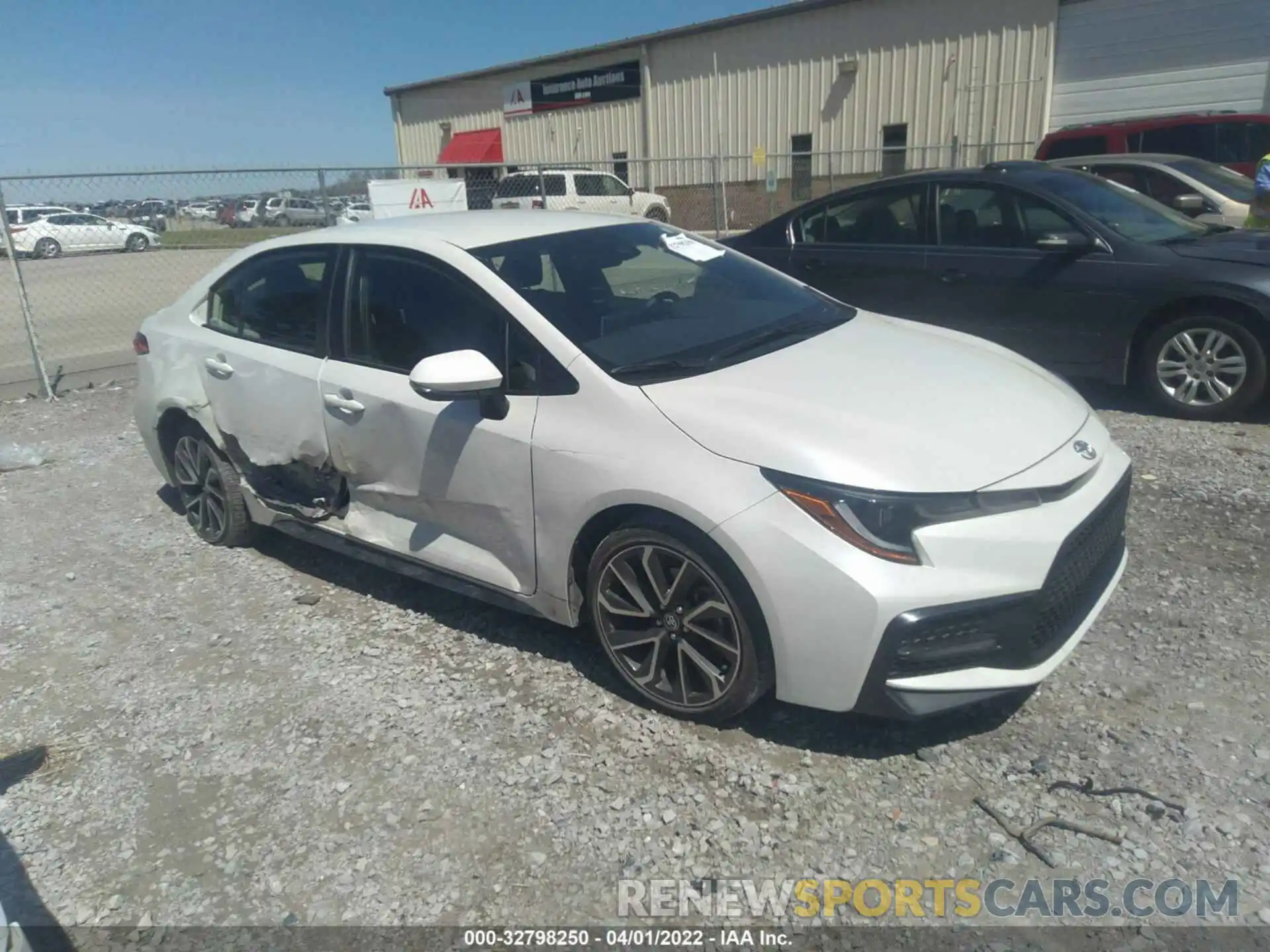 1 Photograph of a damaged car JTDS4MCE0MJ080234 TOYOTA COROLLA 2021