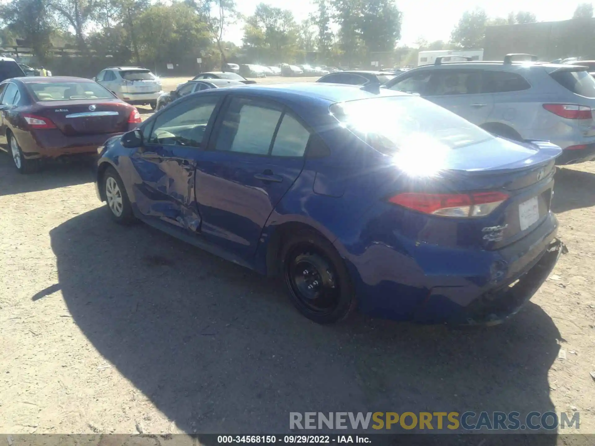 3 Photograph of a damaged car JTDS4MCE0MJ080833 TOYOTA COROLLA 2021