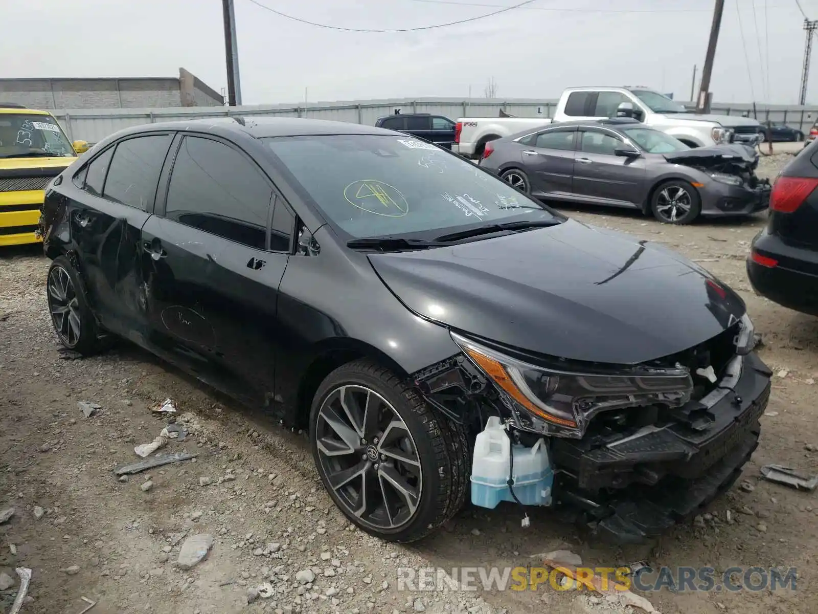 1 Photograph of a damaged car JTDS4MCE1MJ054130 TOYOTA COROLLA 2021