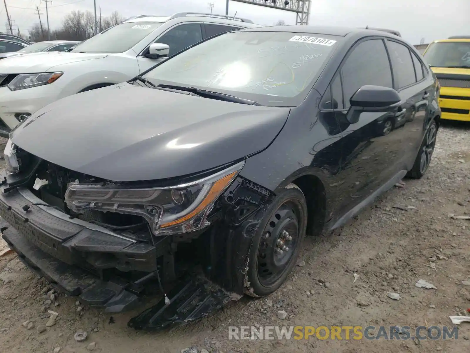 2 Photograph of a damaged car JTDS4MCE1MJ054130 TOYOTA COROLLA 2021