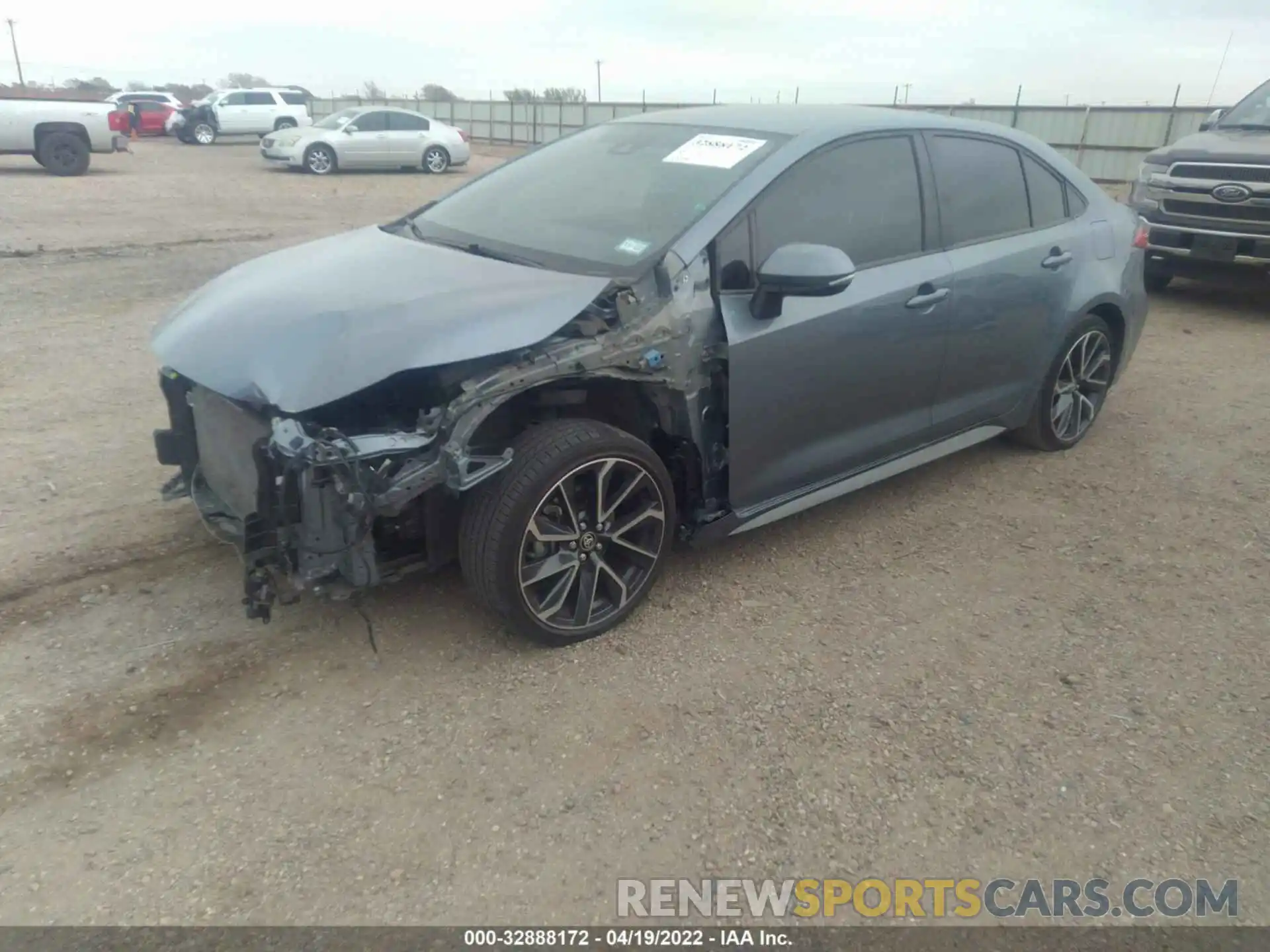 2 Photograph of a damaged car JTDS4MCE1MJ055567 TOYOTA COROLLA 2021