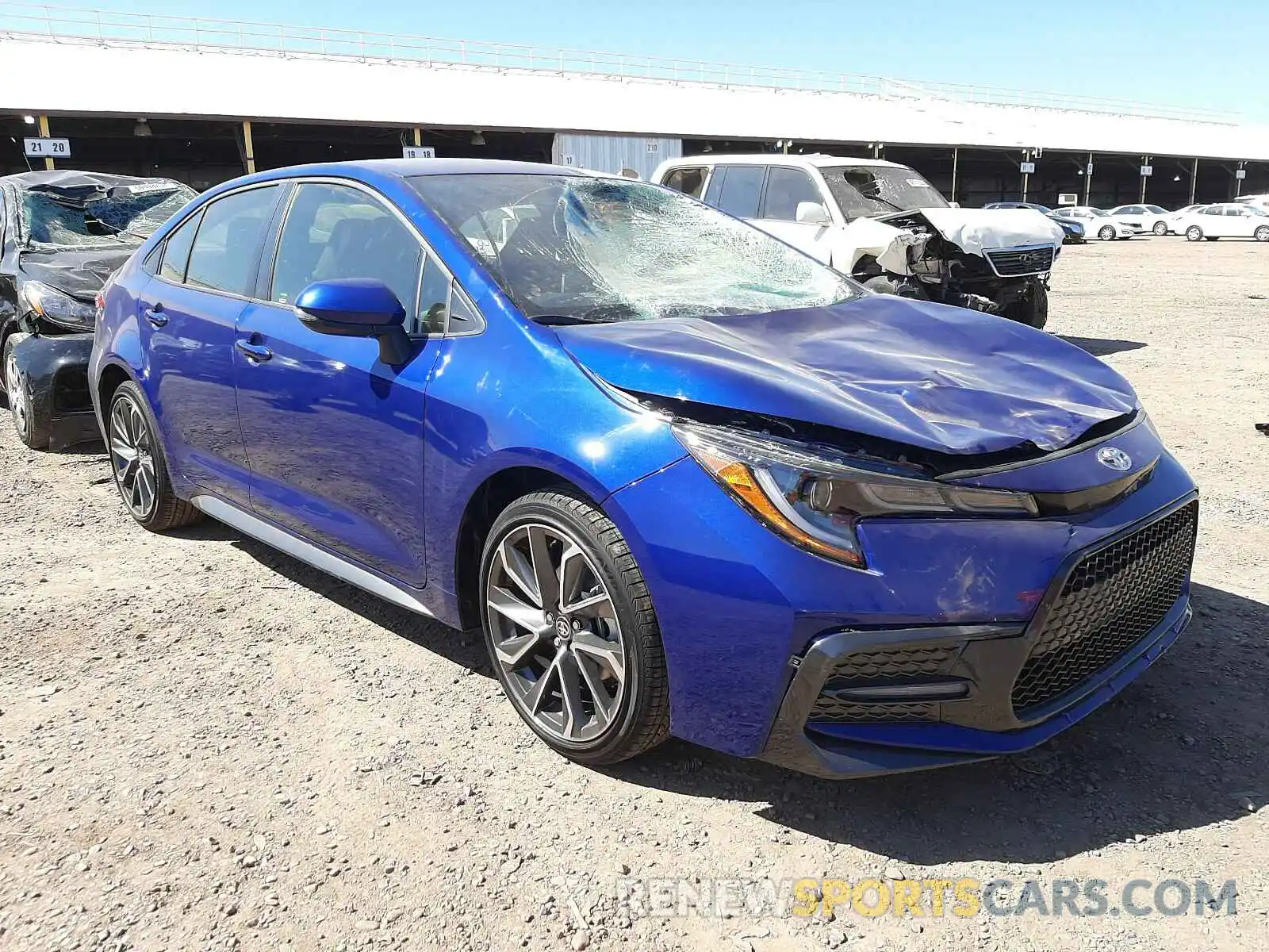 1 Photograph of a damaged car JTDS4MCE1MJ056377 TOYOTA COROLLA 2021