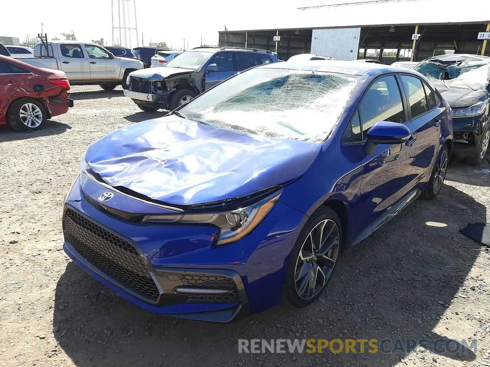 2 Photograph of a damaged car JTDS4MCE1MJ056377 TOYOTA COROLLA 2021