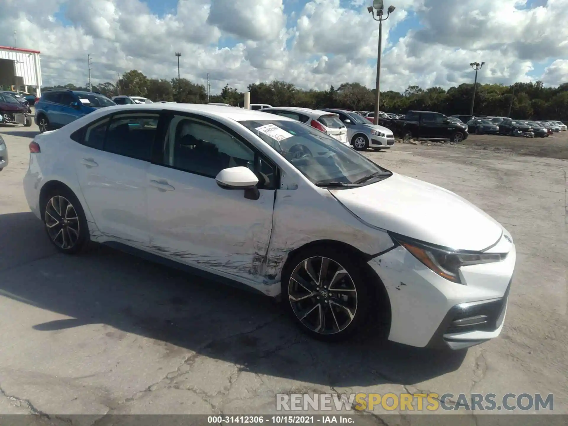 1 Photograph of a damaged car JTDS4MCE1MJ056864 TOYOTA COROLLA 2021