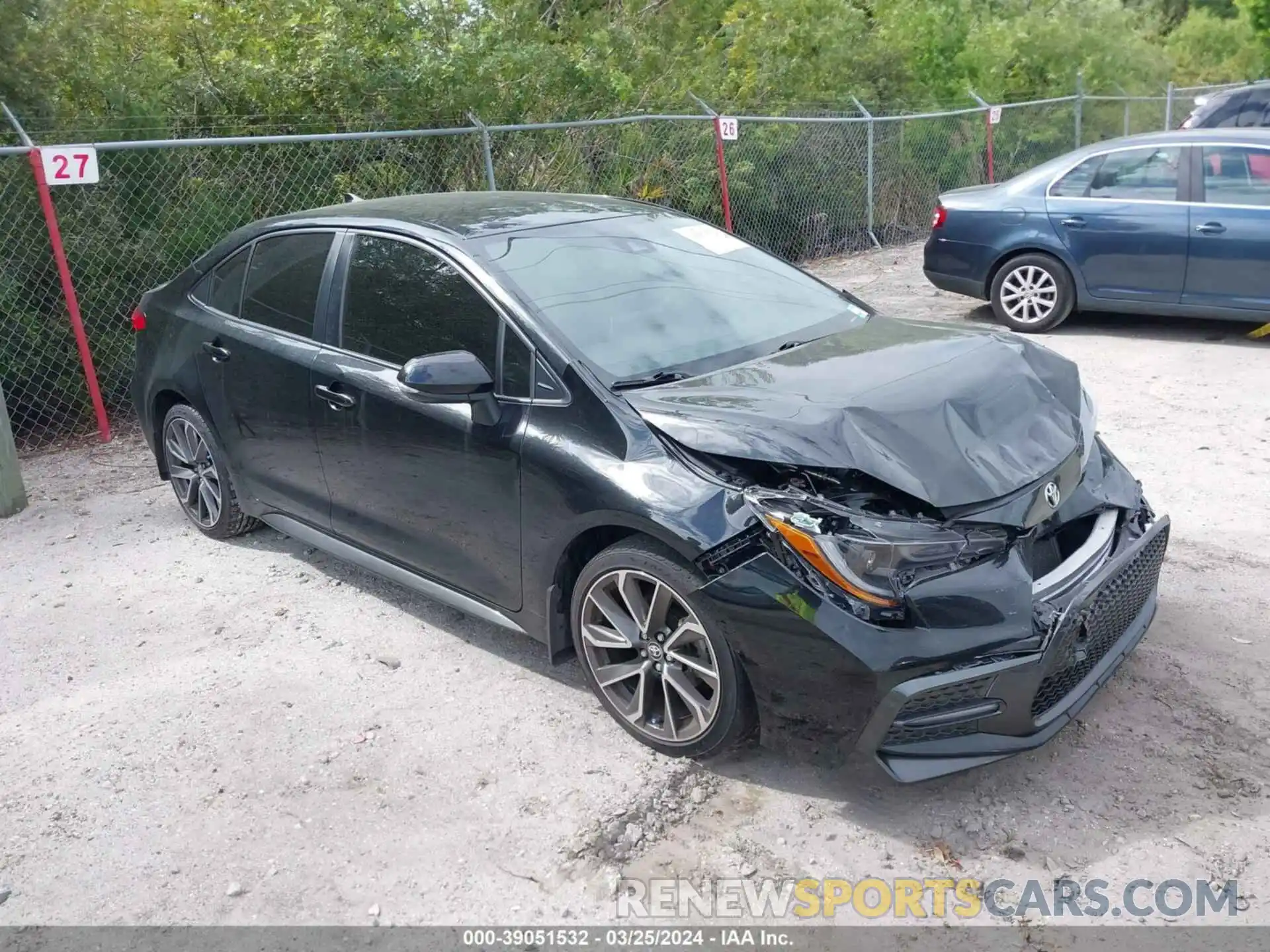 1 Photograph of a damaged car JTDS4MCE1MJ057156 TOYOTA COROLLA 2021