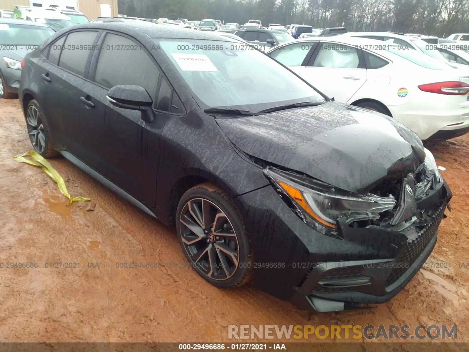 1 Photograph of a damaged car JTDS4MCE1MJ057352 TOYOTA COROLLA 2021