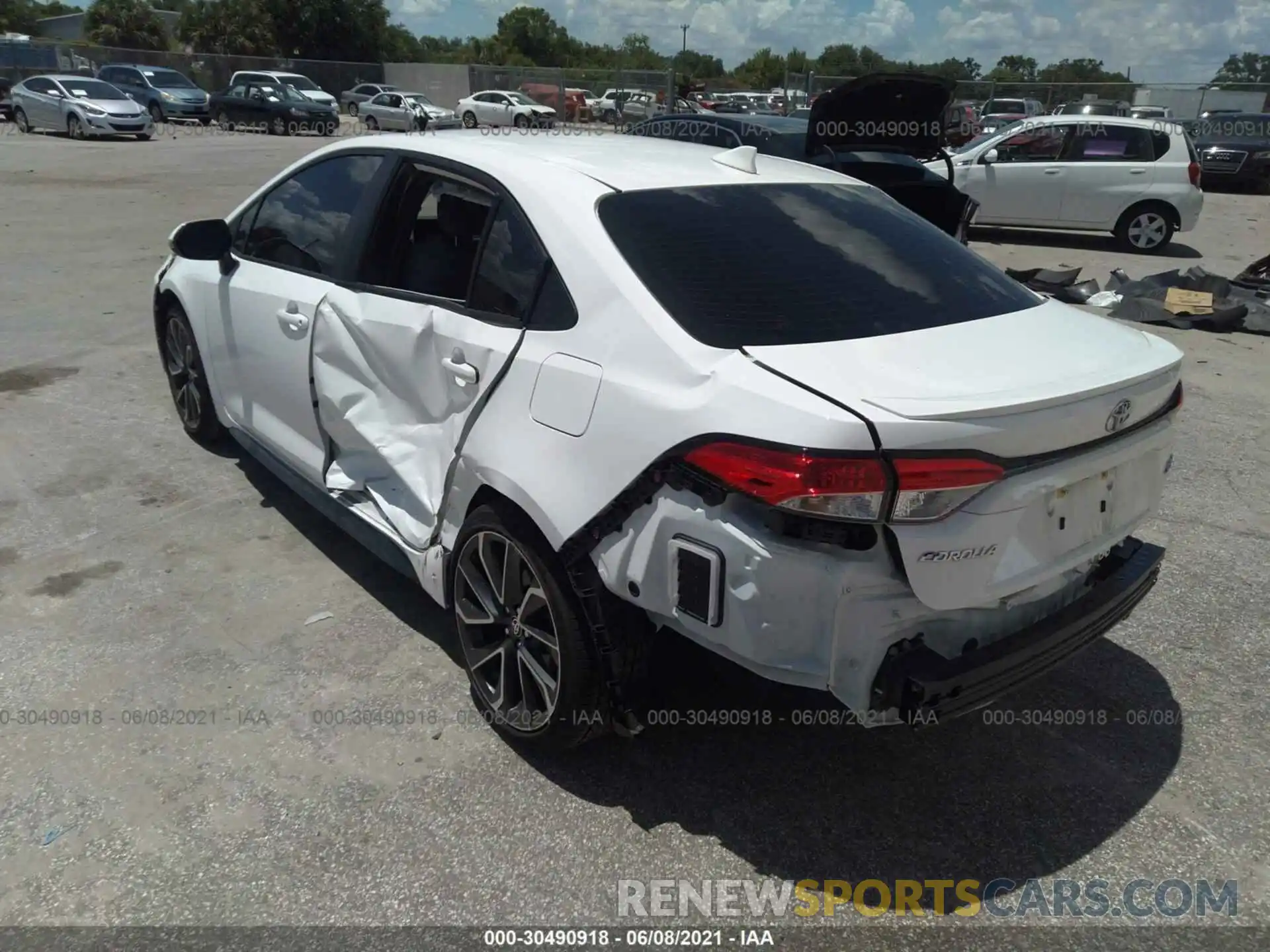 3 Photograph of a damaged car JTDS4MCE1MJ058808 TOYOTA COROLLA 2021