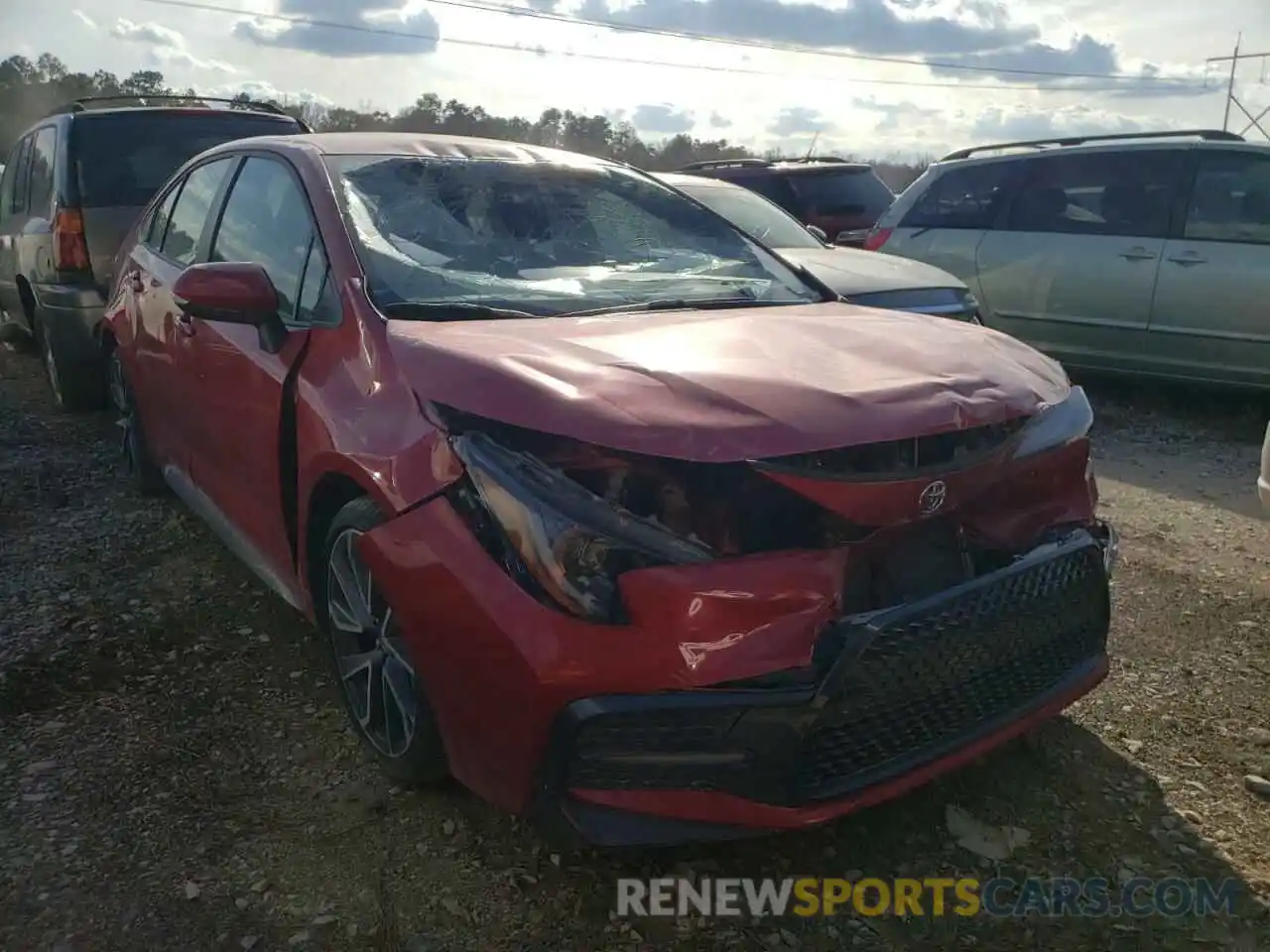 1 Photograph of a damaged car JTDS4MCE1MJ060638 TOYOTA COROLLA 2021